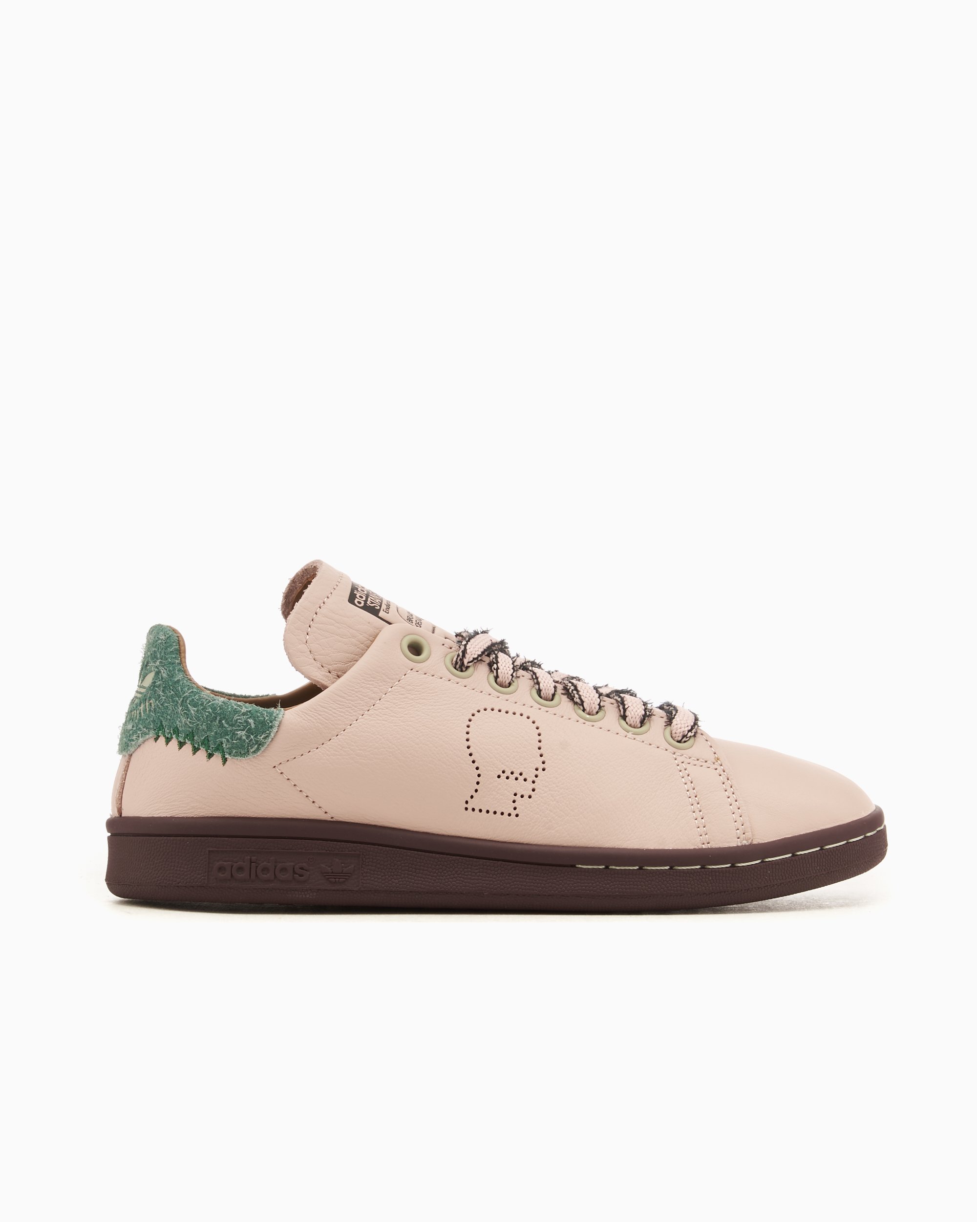 Adidas originals pink nubuck leather stan smith sneakers with strap shop
