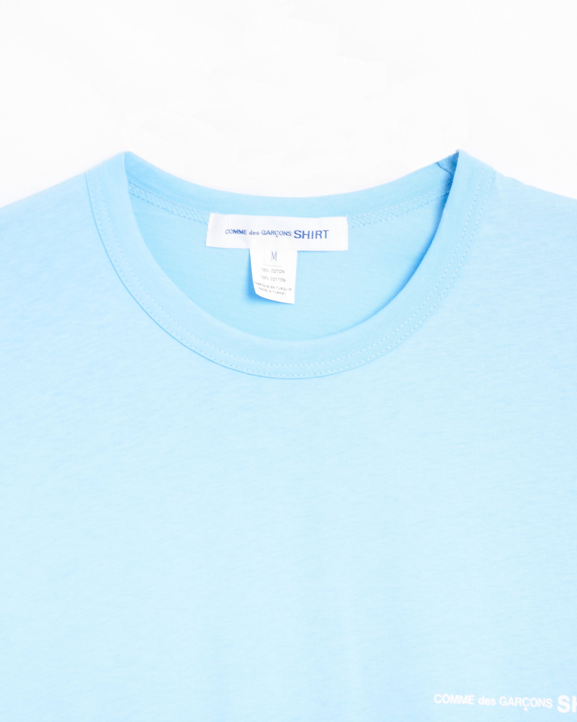 Comme Des Garçons Shirt face-print shirt jacket - Blue