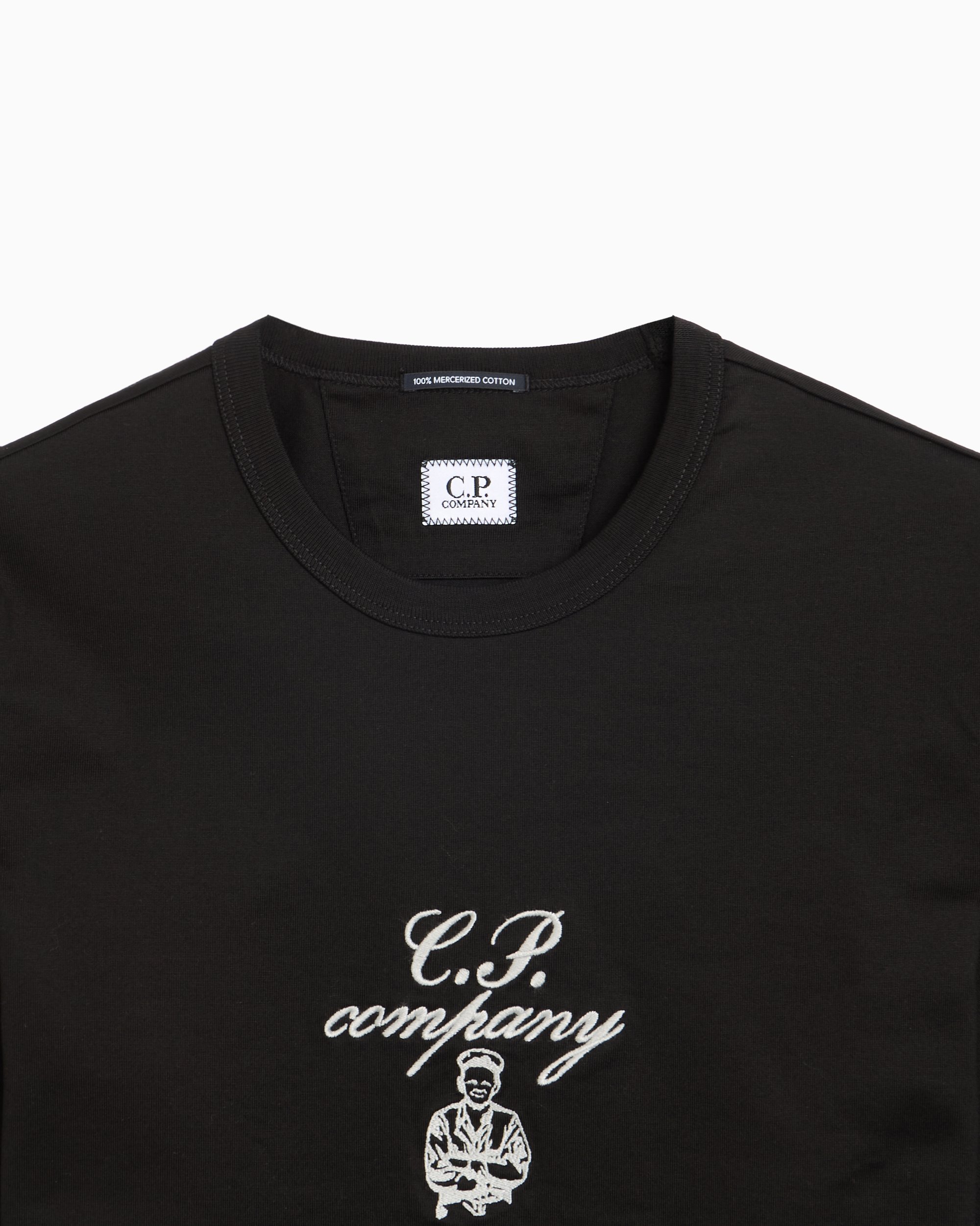 トップス made in ITALY C.P COMPANY eb CP Company Men's T-Shirt Men's T-Shirt Black