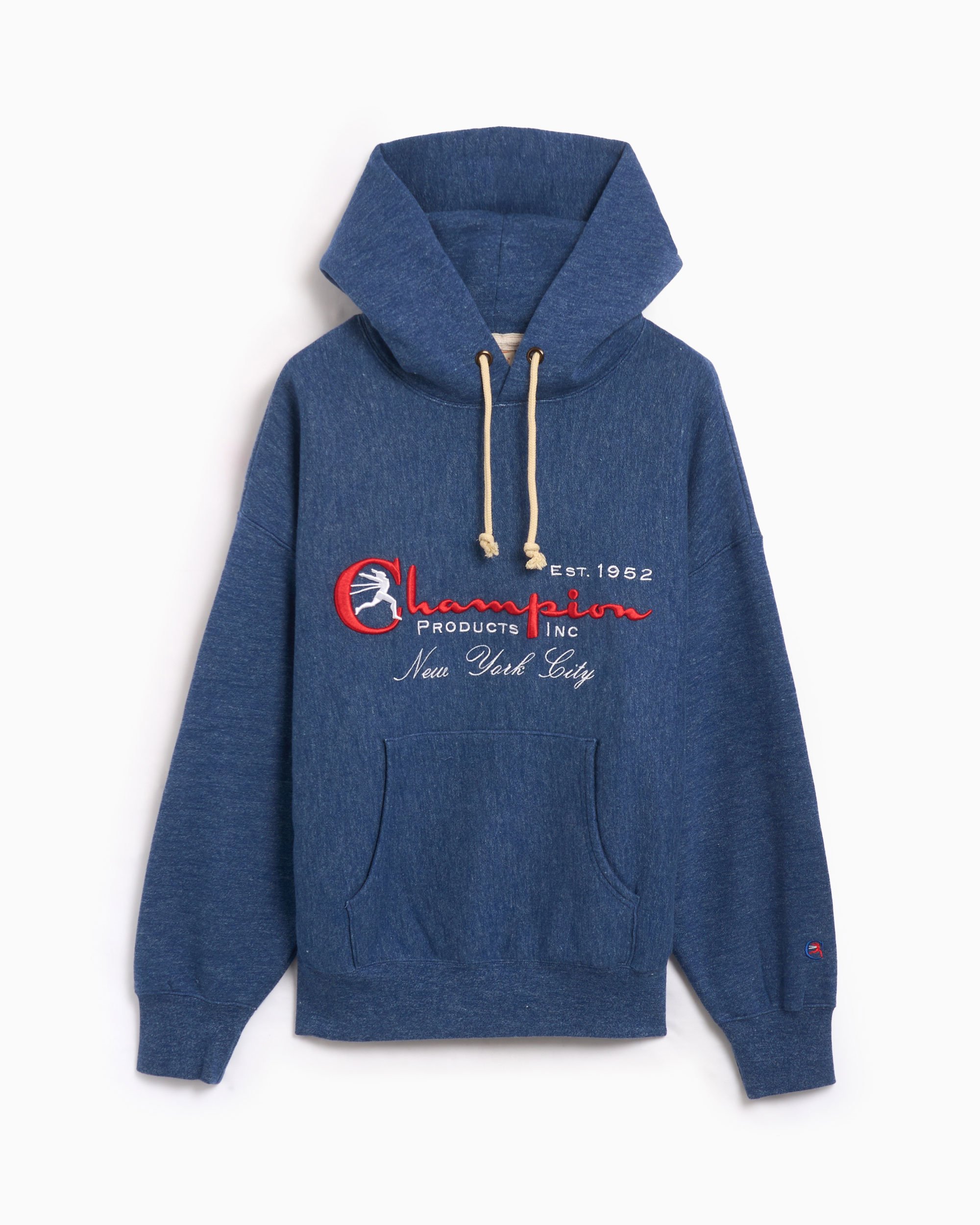 Champion New York City Men s Hoodie Blu 220640 BM515 FOOTDISTRICT