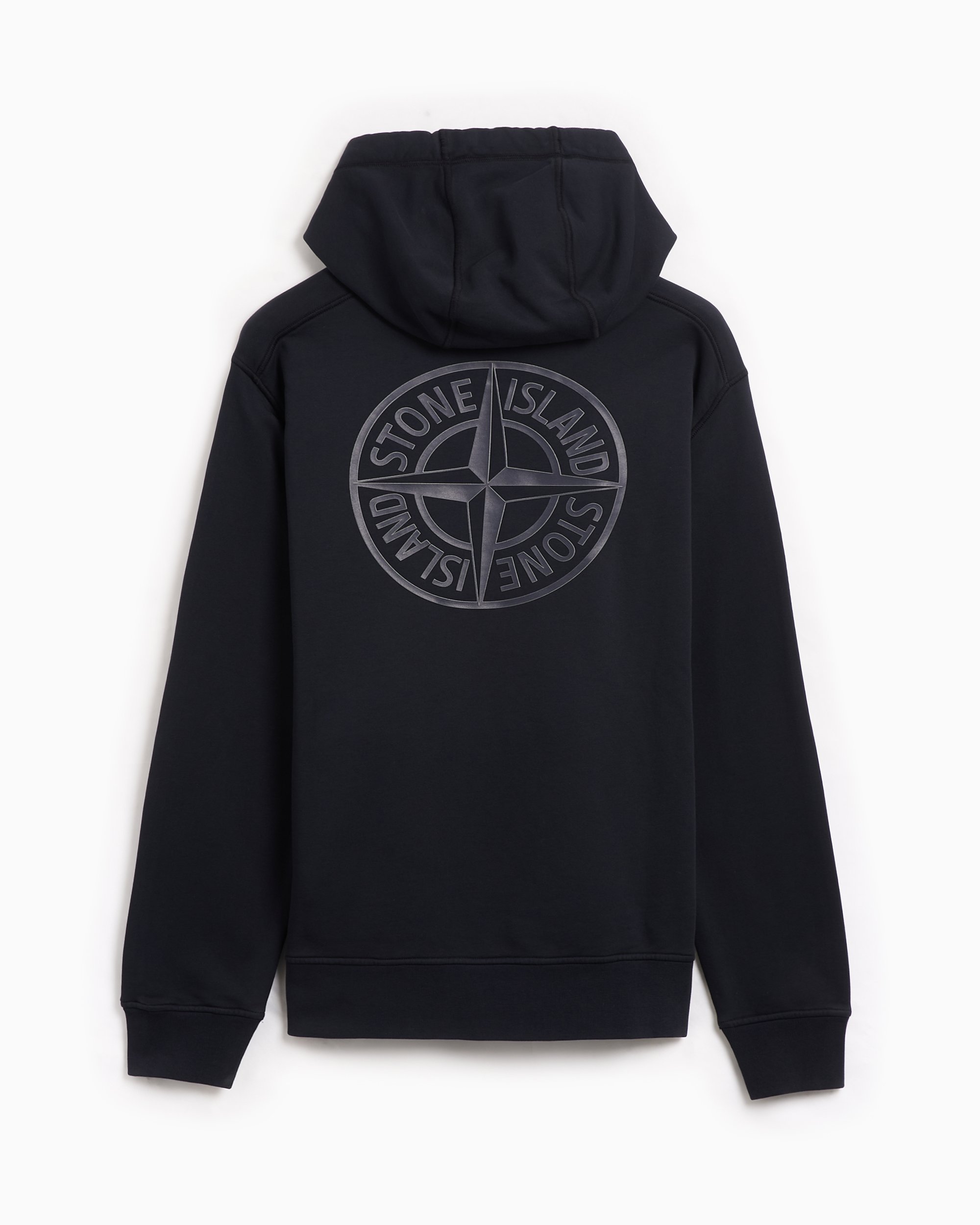 Stone island hoodie black mens clearance