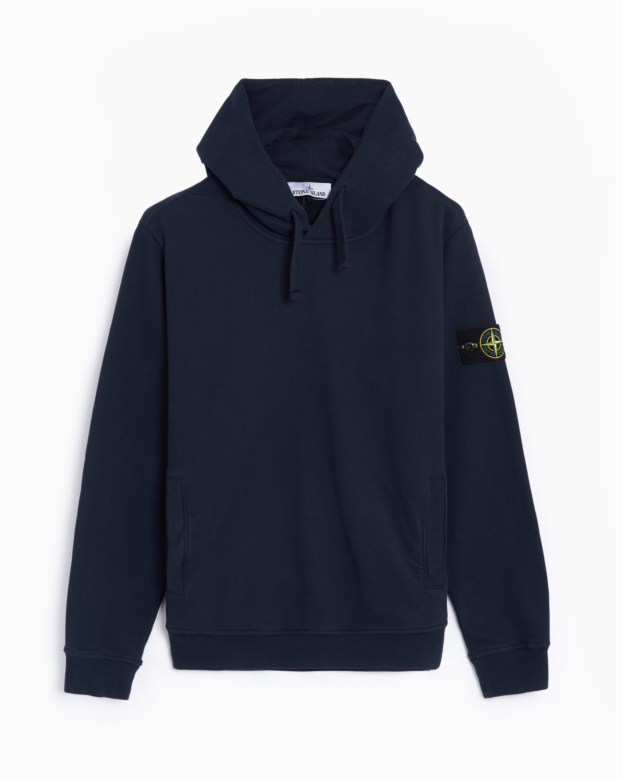 Stone Island Logo Men s Hoodie Blue 811560820 V0020 FOOTDISTRICT