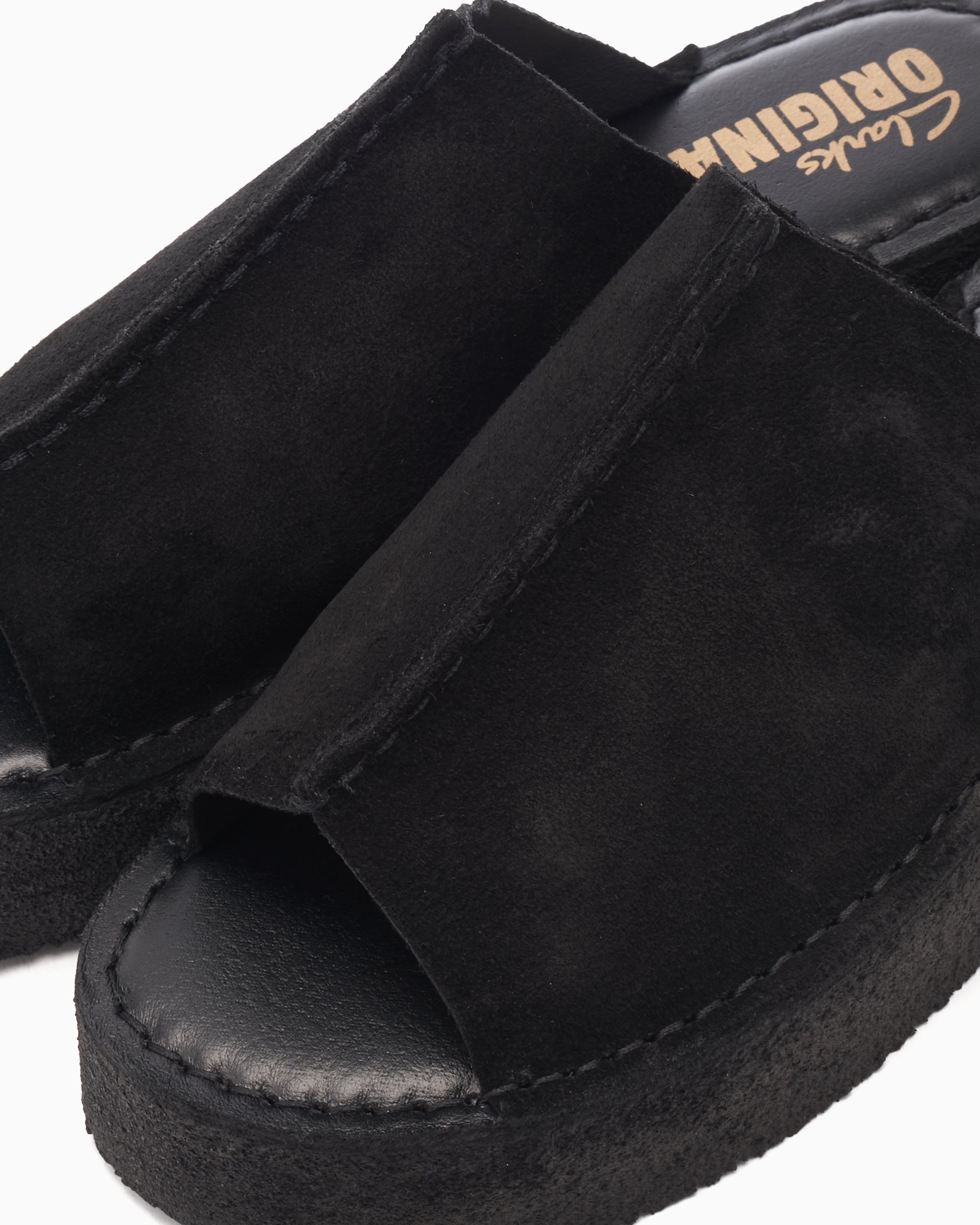 Clarks black wedges clearance
