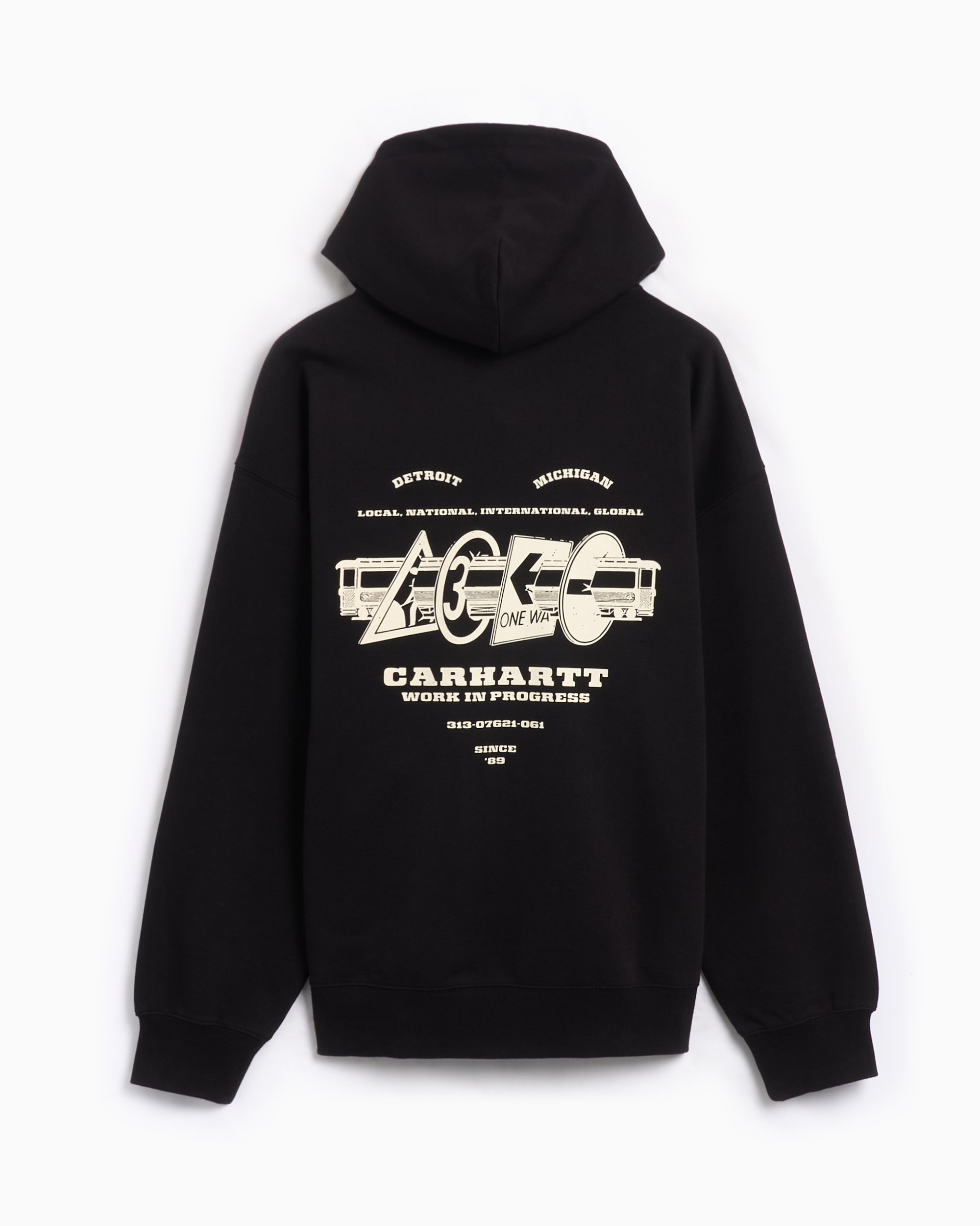 2024春の新作 Runaway WIP Carhartt Men's I034414 Black Hoodie Zip Balloon トップス