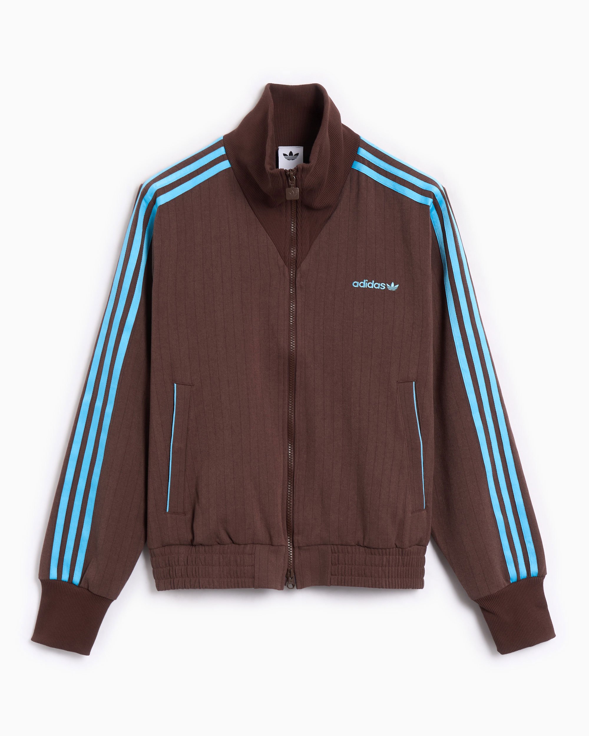 adidas Originals Slim Women's Track Jacket Brown JX5311 | FOOTDISTRICT