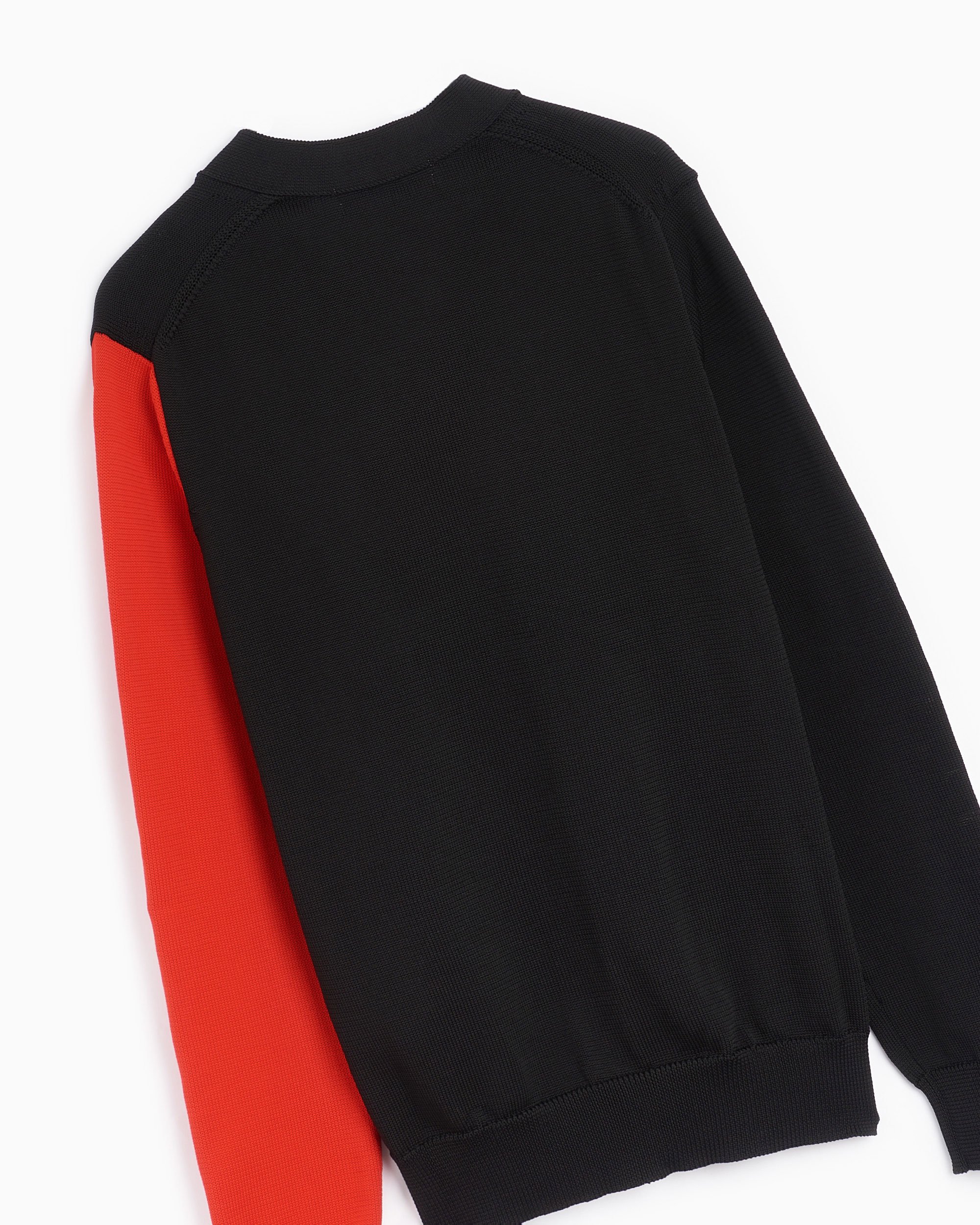 Mens black jumper with red crosses clearance