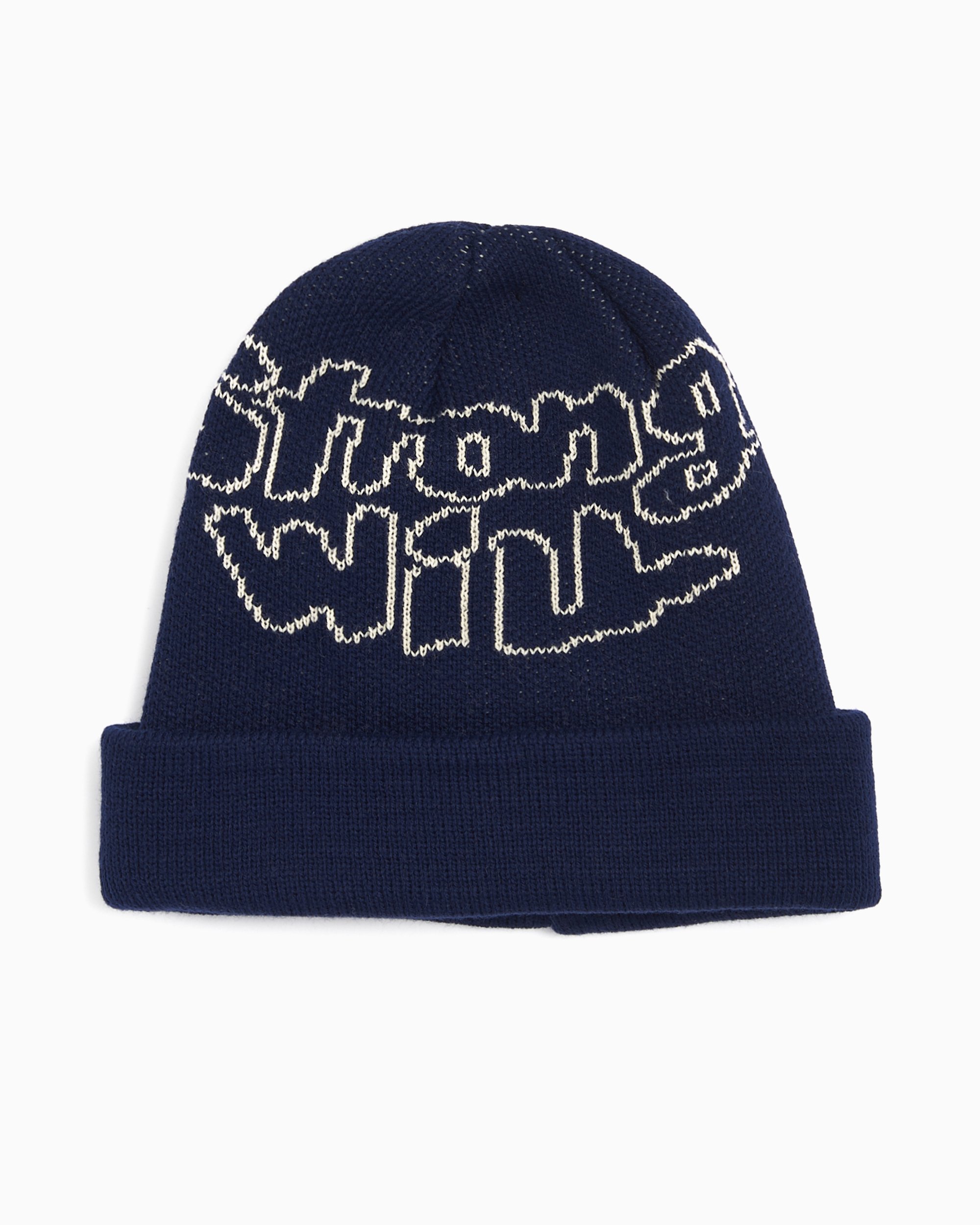 Comme Des Garçons Shirt Strong Will Unisex Knit Beanie Blue