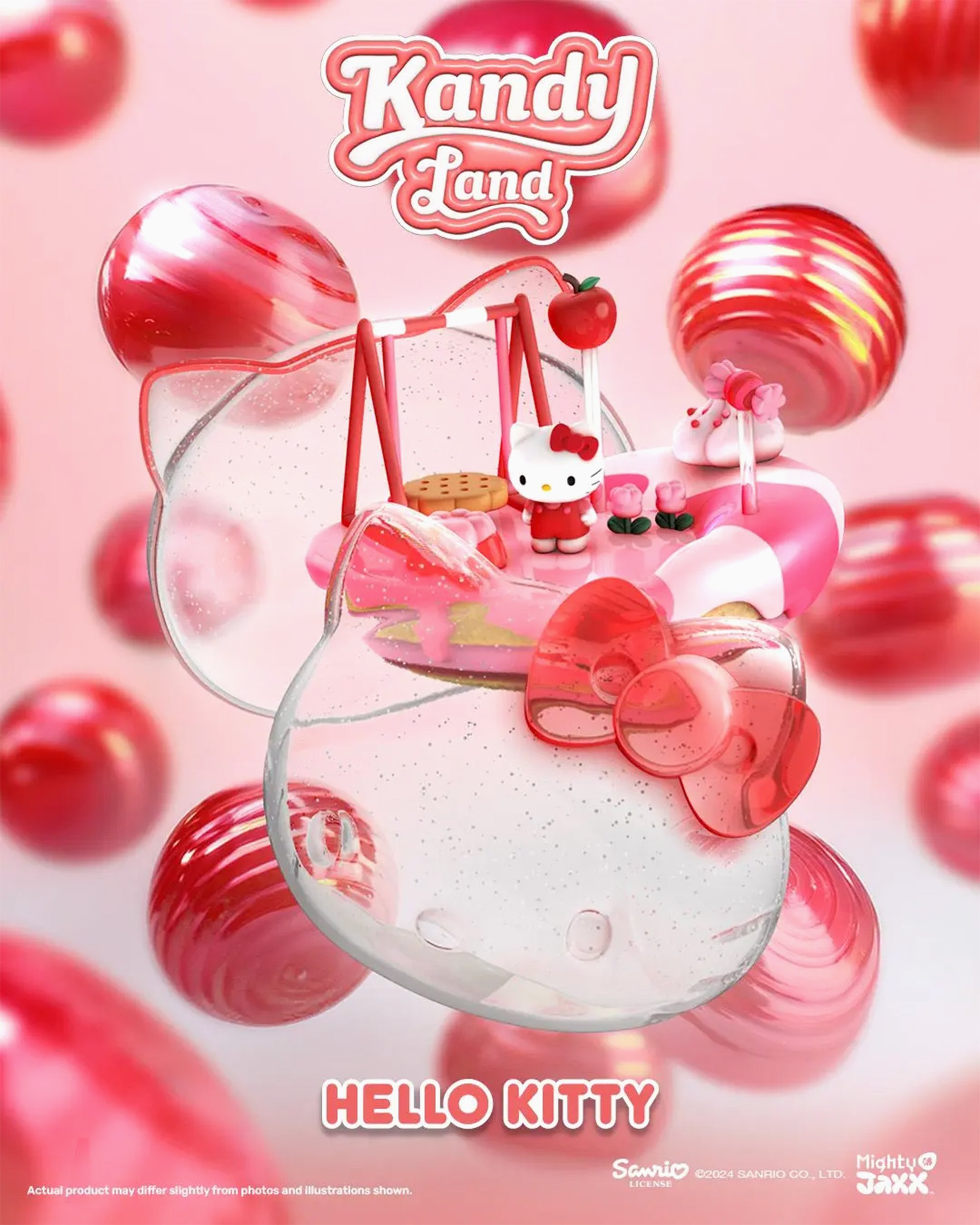Mighty Jaxx Kandyland Sanrio Hello Kitty Pink WB24SRMJ00201