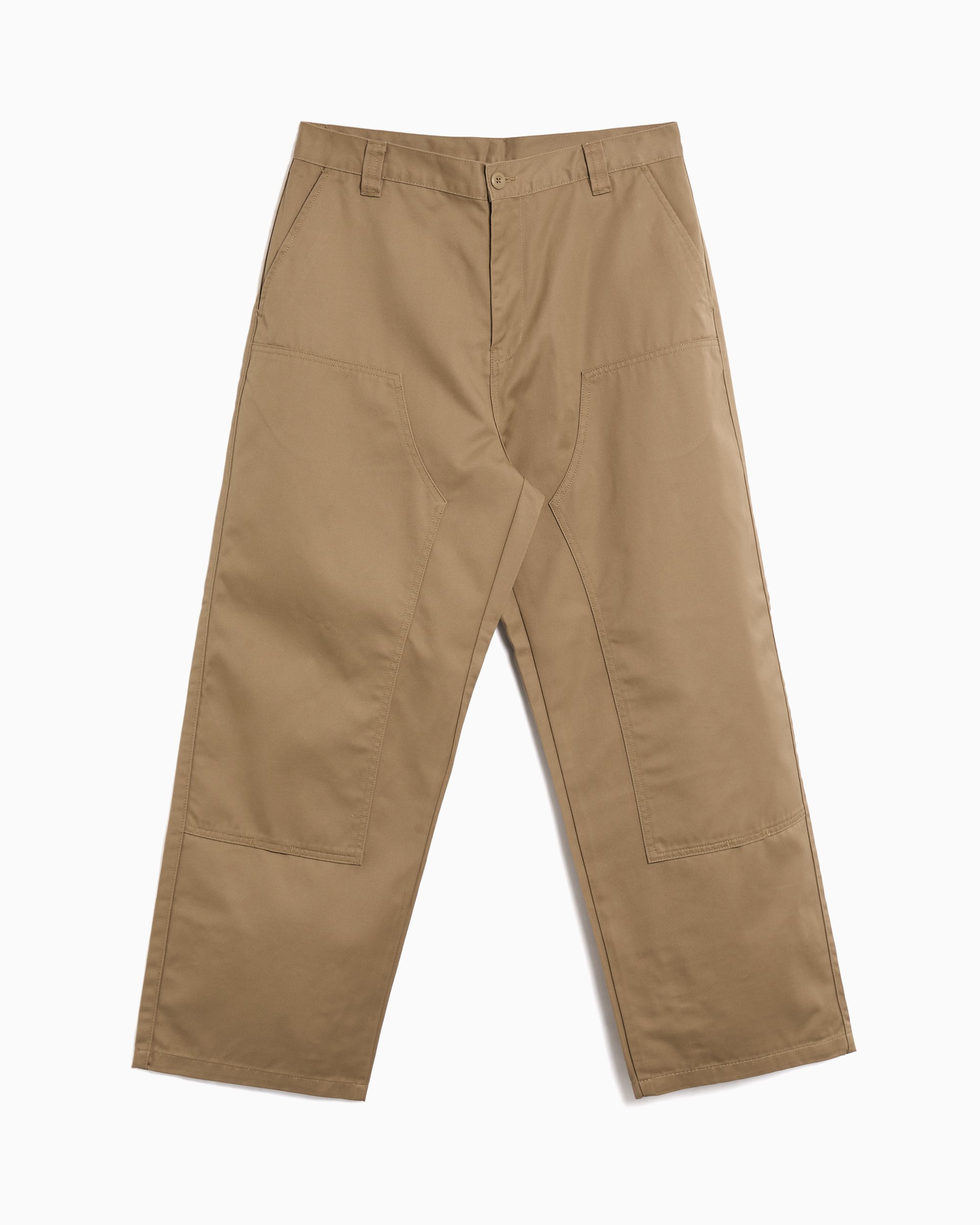 Carhartt WIP Brady Double Knee Relaxed Unisex Chino Pants Beige