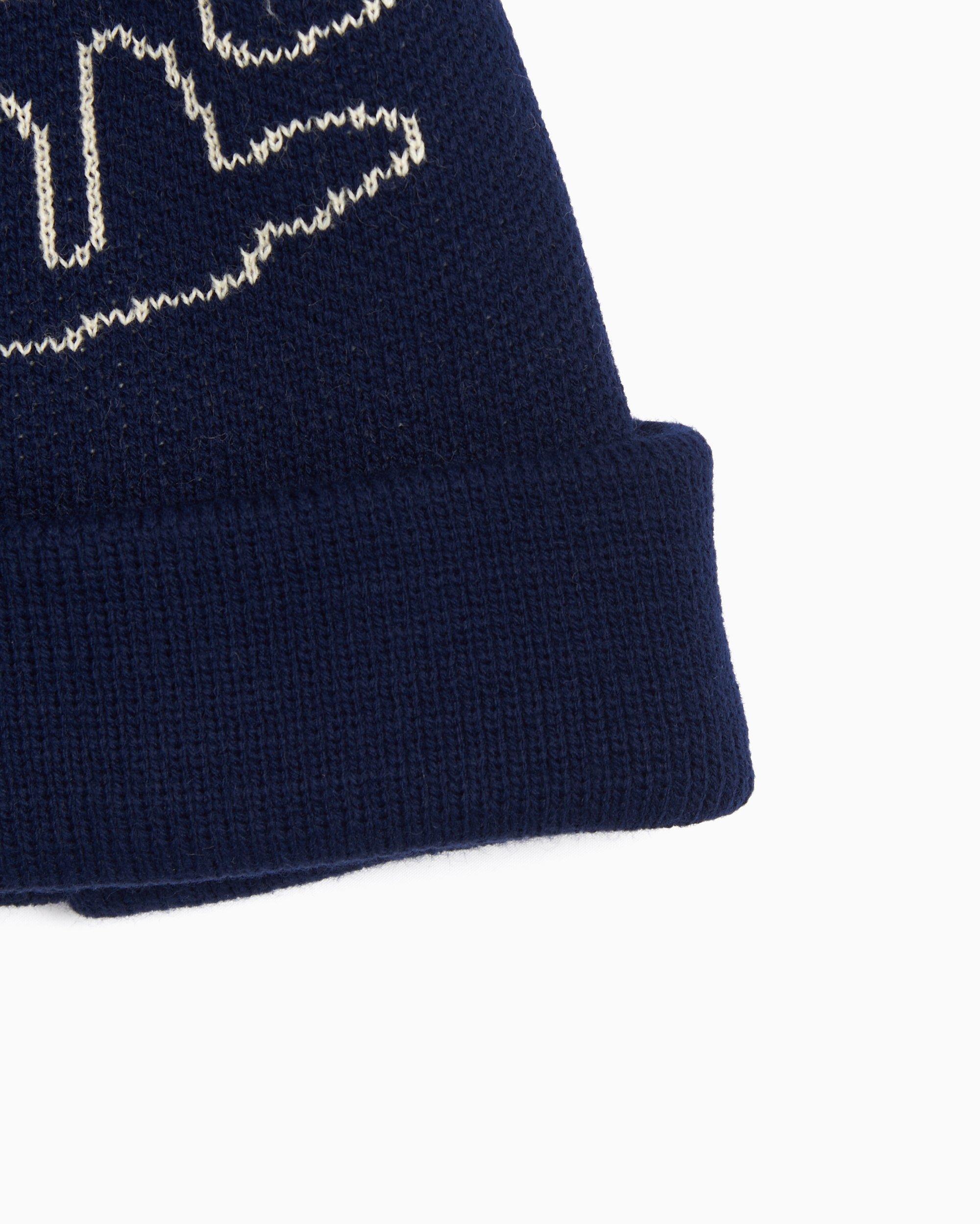 Comme Des Garçons Shirt Strong Will Unisex Knit Beanie Blue