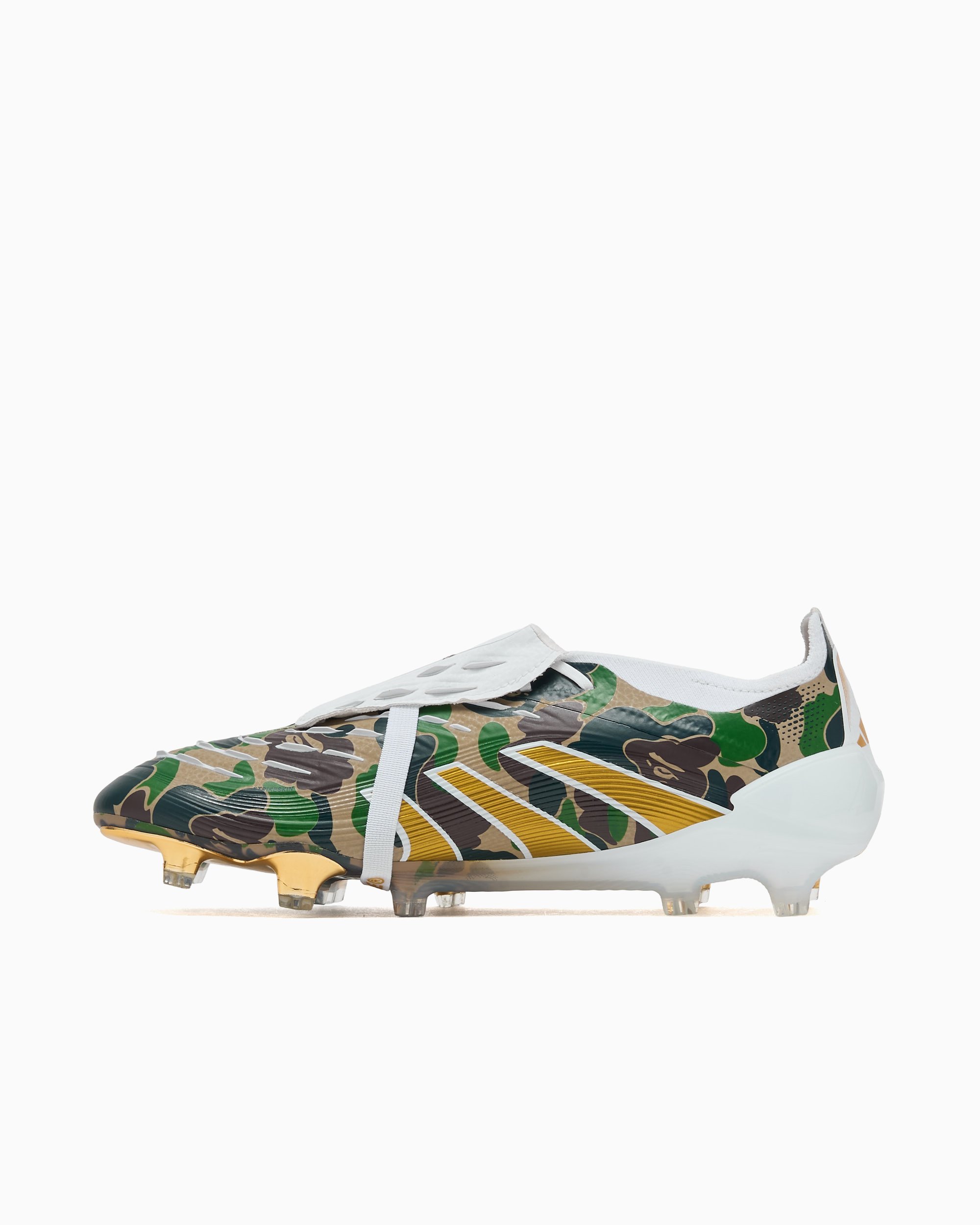 adidas Originals x BAPE Predator Elite Green, Golden JS3104