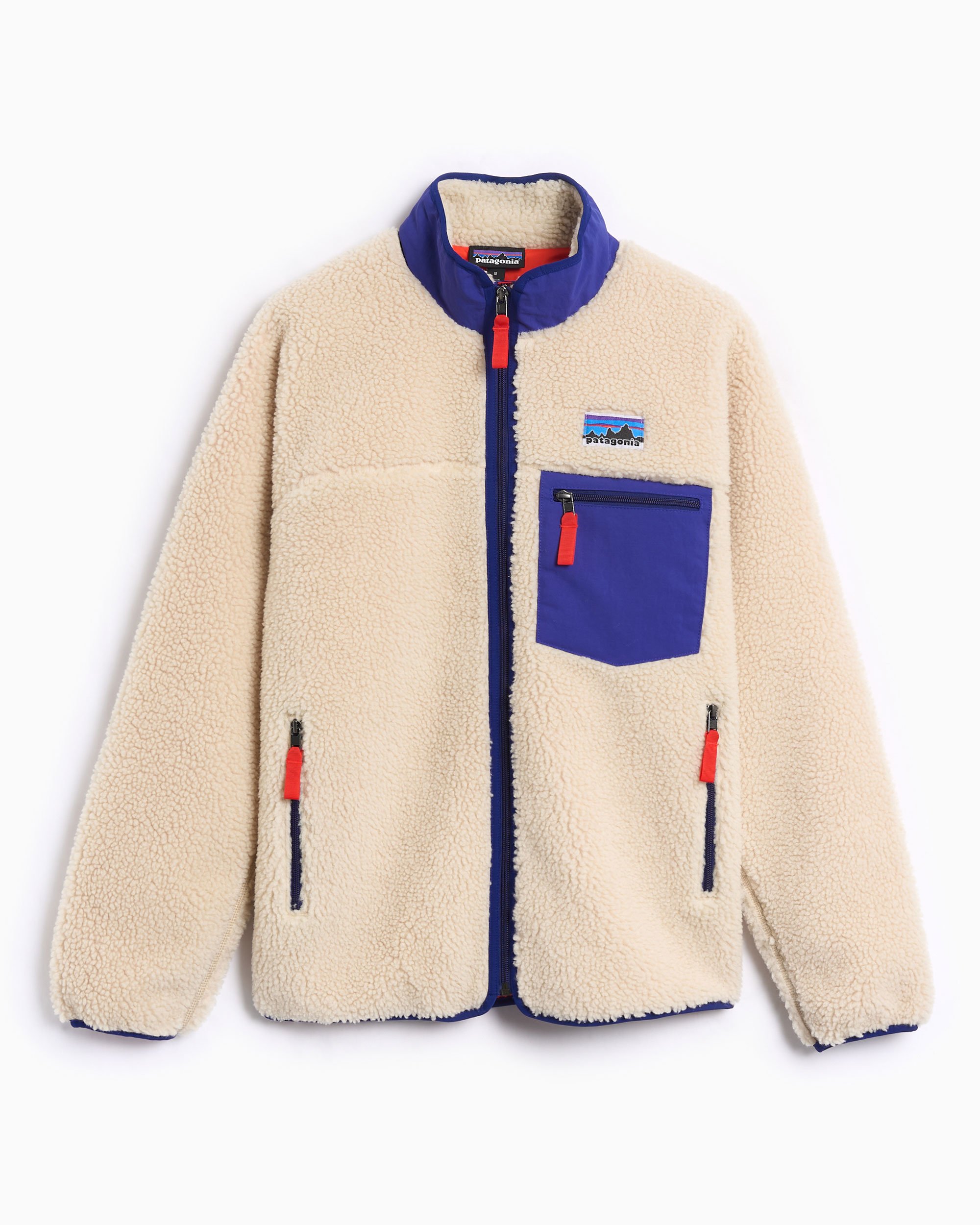 Patagonia Classic Retro-X Men's Fleece Jacket Beige, White 23057