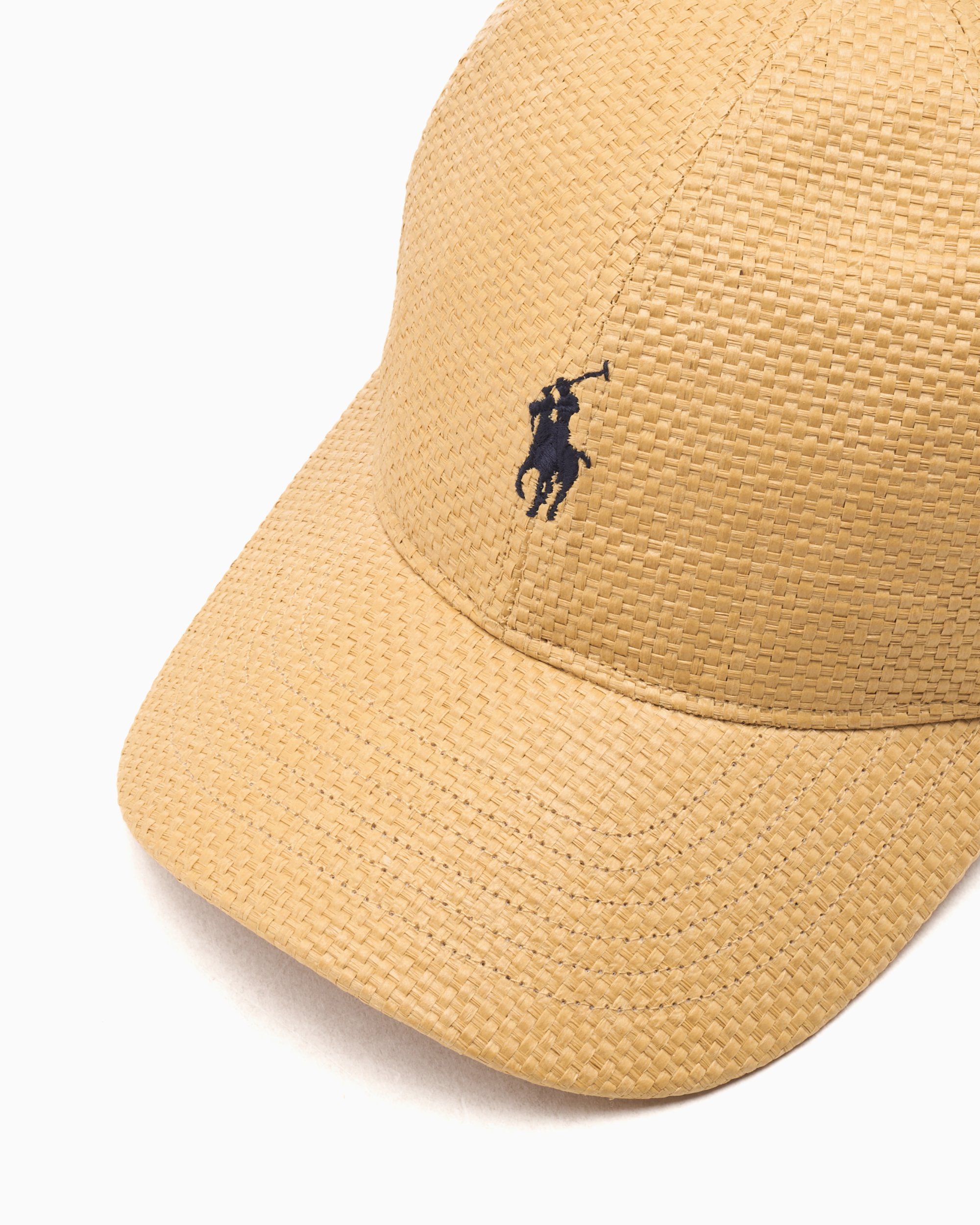 Polo Ralph Lauren Unisex Straw Baseball Cap Beige Polo Ralph Lauren Unisex Straw Baseball Cap Beige