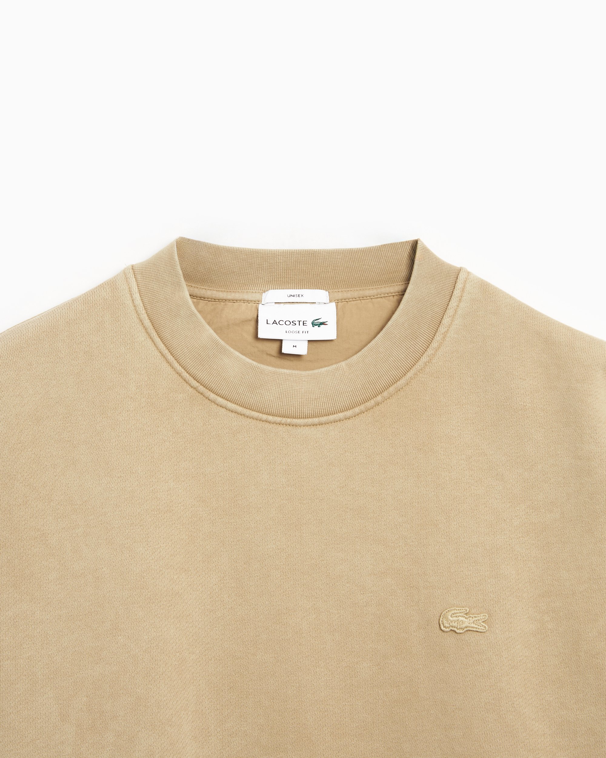 Lacoste sweater beige best sale