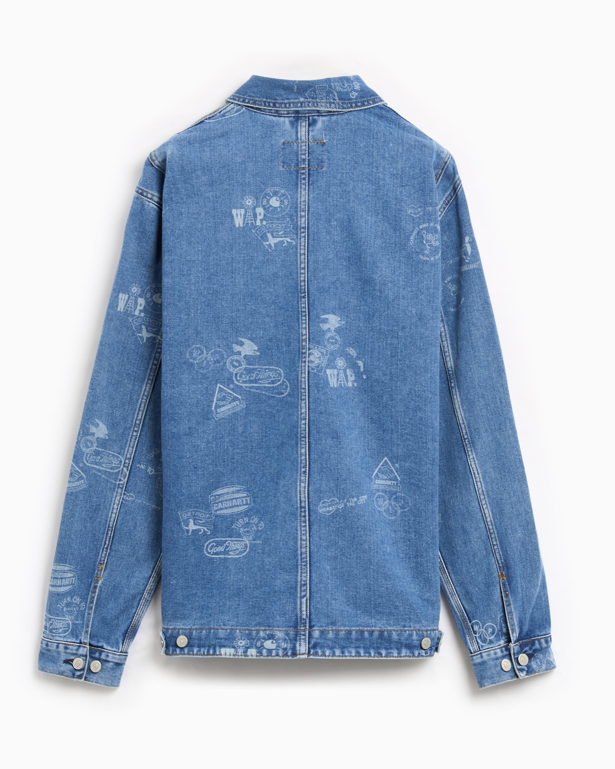 Carhartt WIP Stamp Unisex Jacket Unisex Denim Jacket Blue I033743