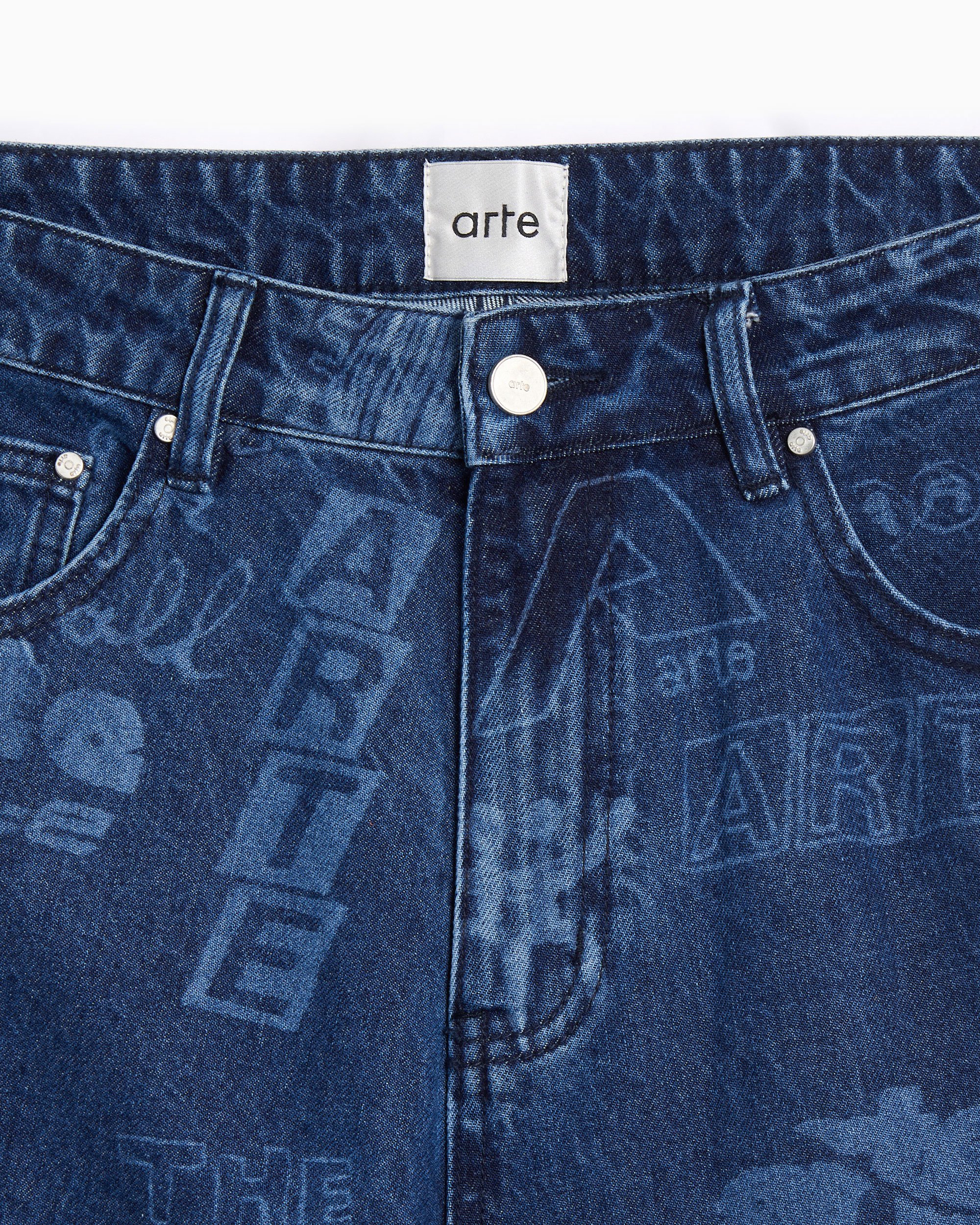 Arte Antwerp Art Saves Men's Jeans Blue AW25-145P-Bleach