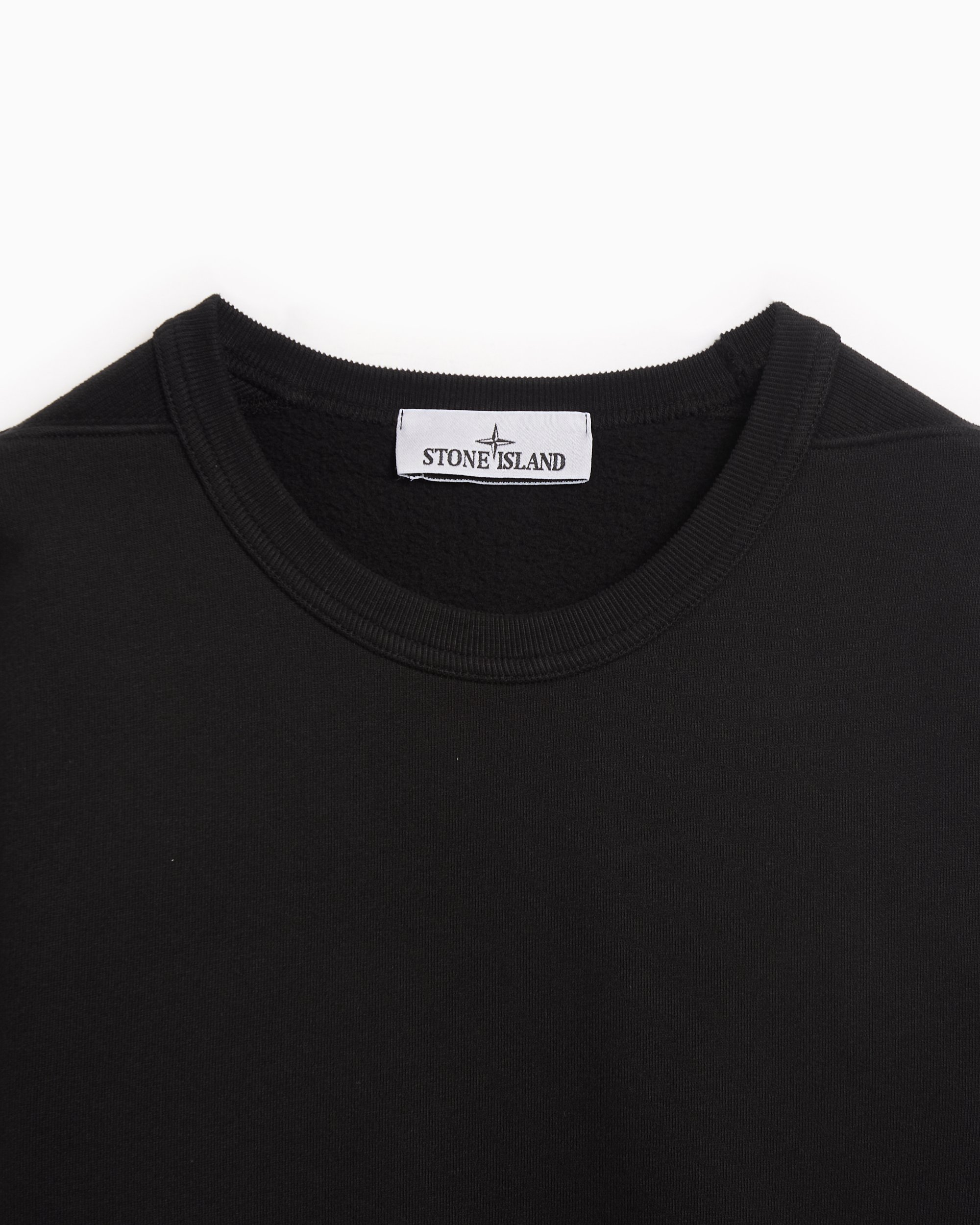 Stone Island Logo Men's Sweatshirt Black 811562420-V0029 | FOOTDISTRICT