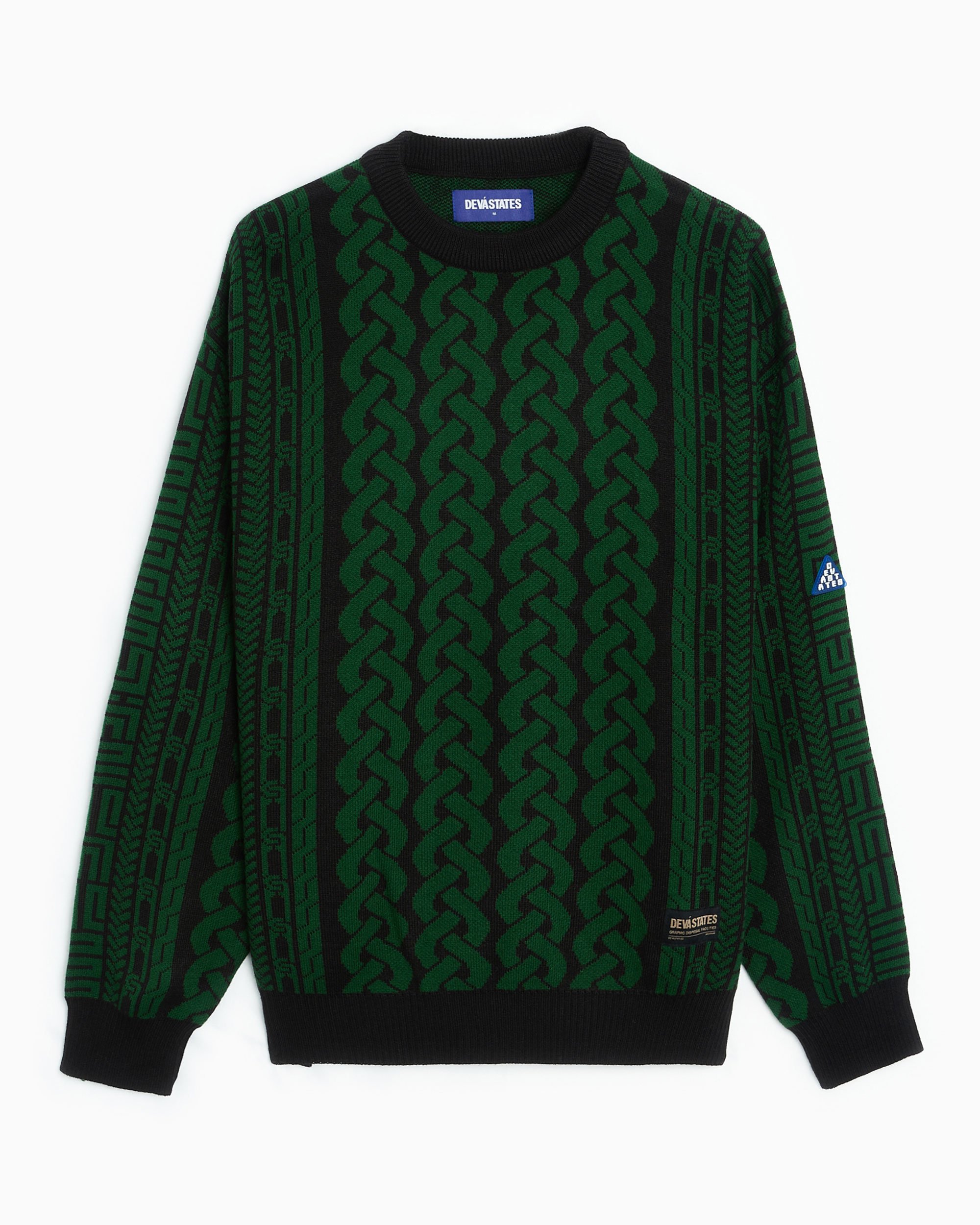 2000s Archive jacquard knit sweater