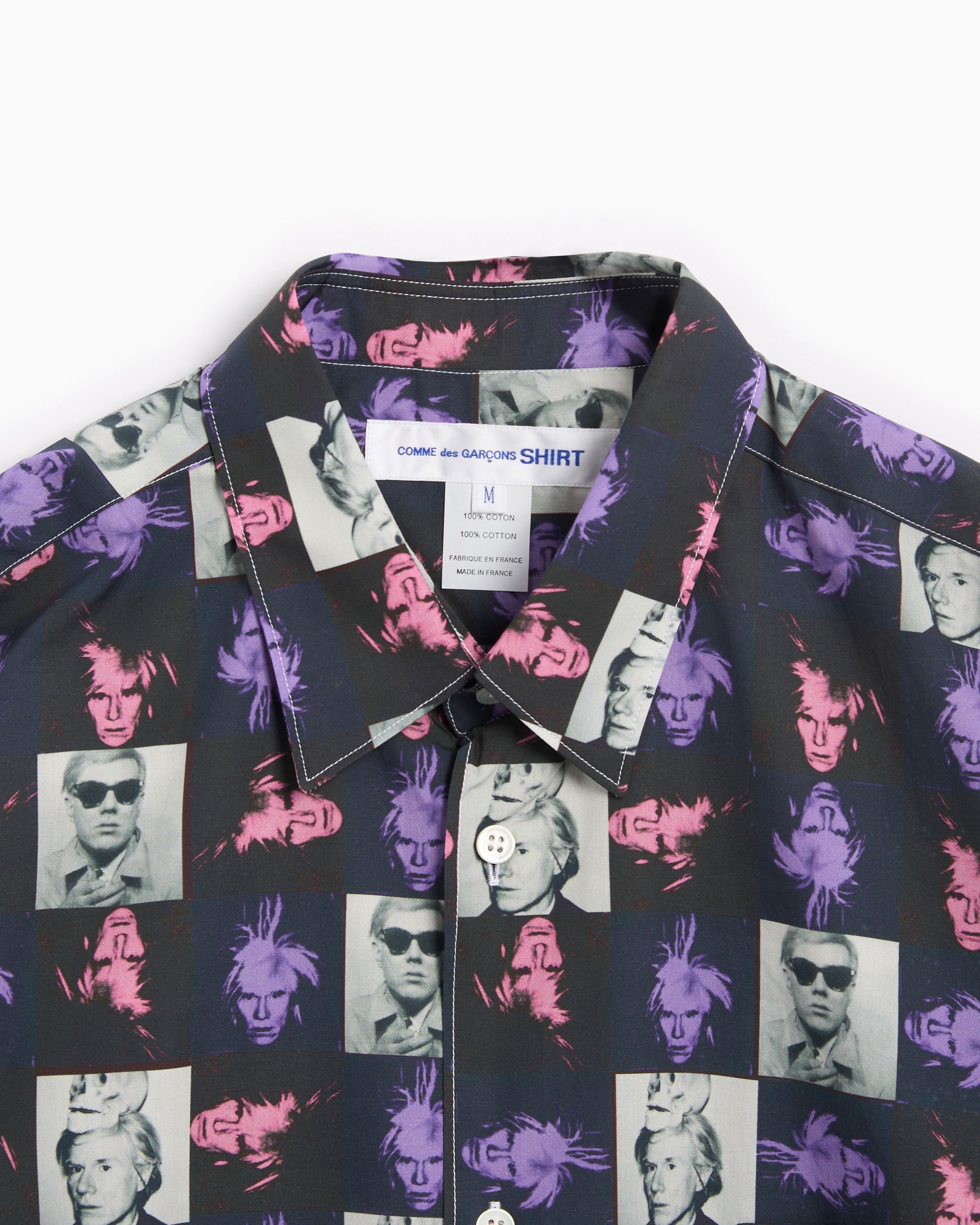 Comme Des Garçons Shirt Andy Warhol Men's Short Sleeve Shirt