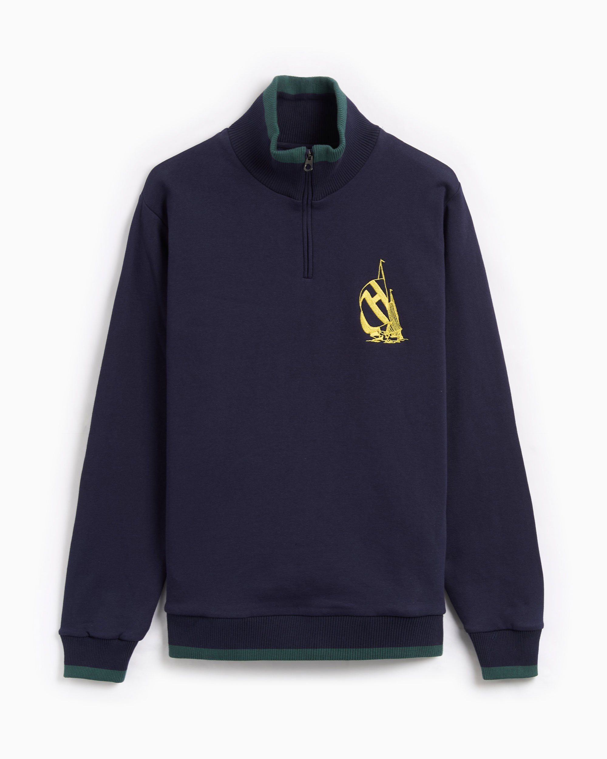 Helas. x NAUTICA Men s Quarter Zip Sweatshirt Blue A04SXD1SWTQTR01 FOOTDISTRICT