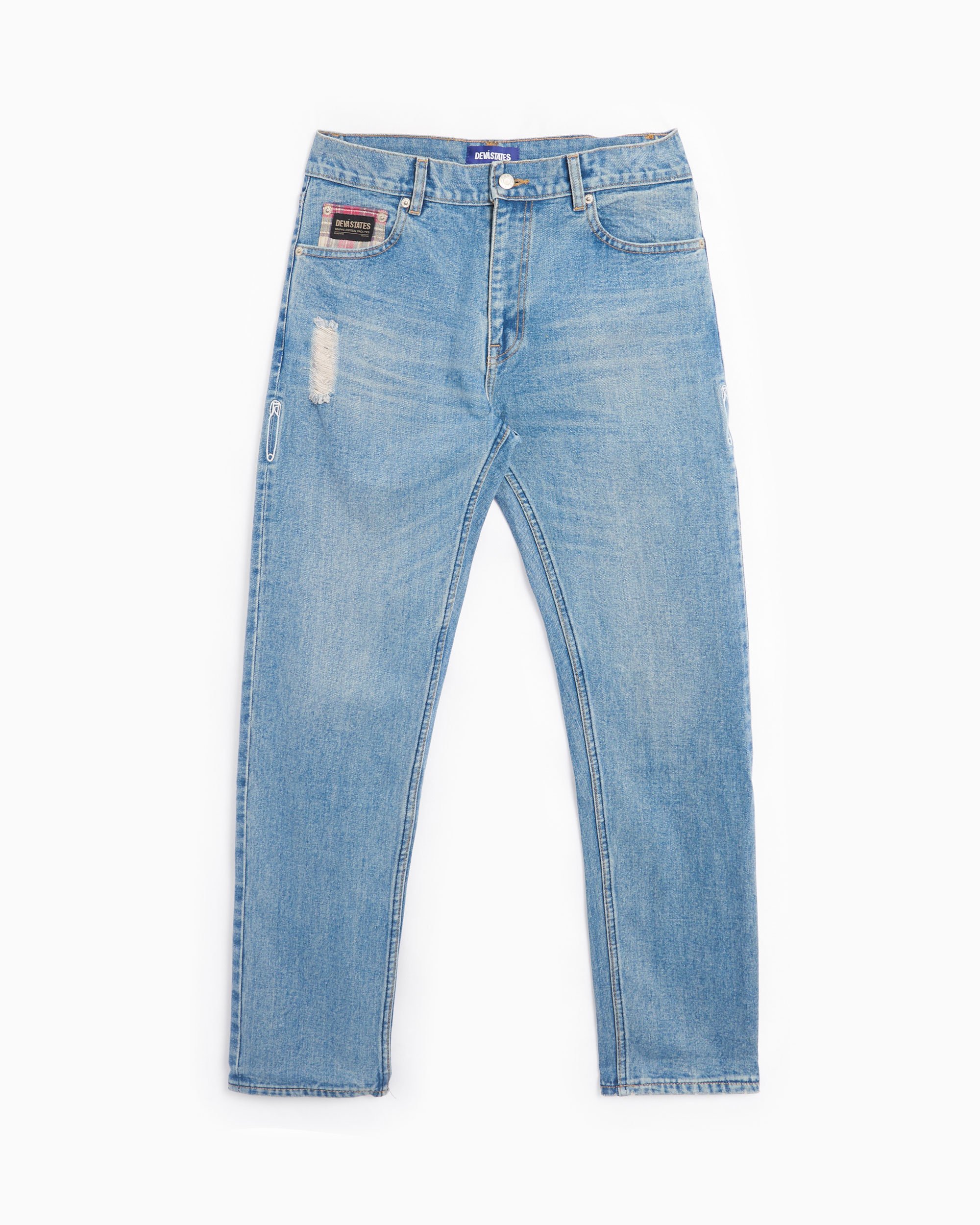 DEVÁ STATES Grit Men's Denim Pants Blue DSD7WBL201S24