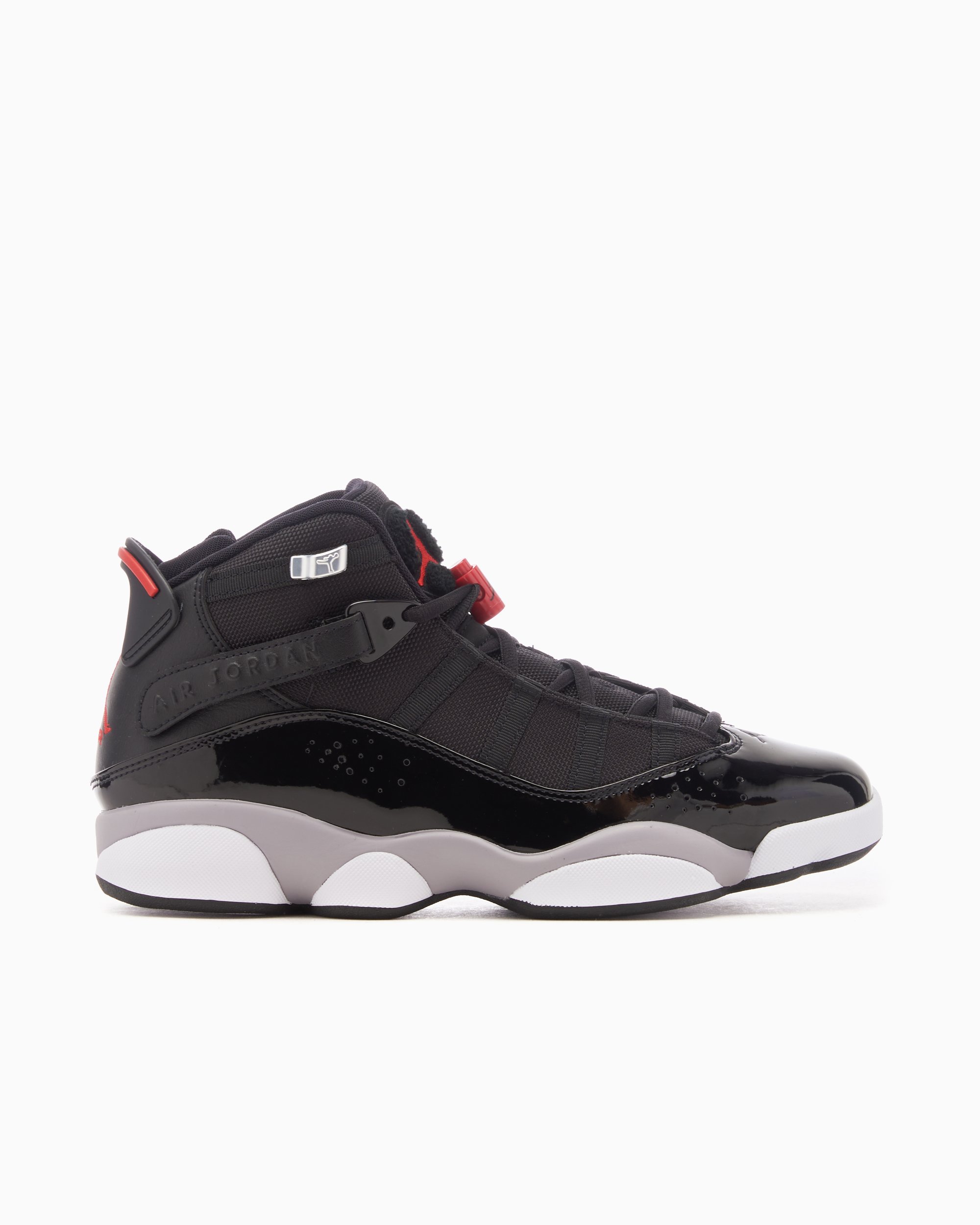 Jordan 6 rings noir et rouge sale