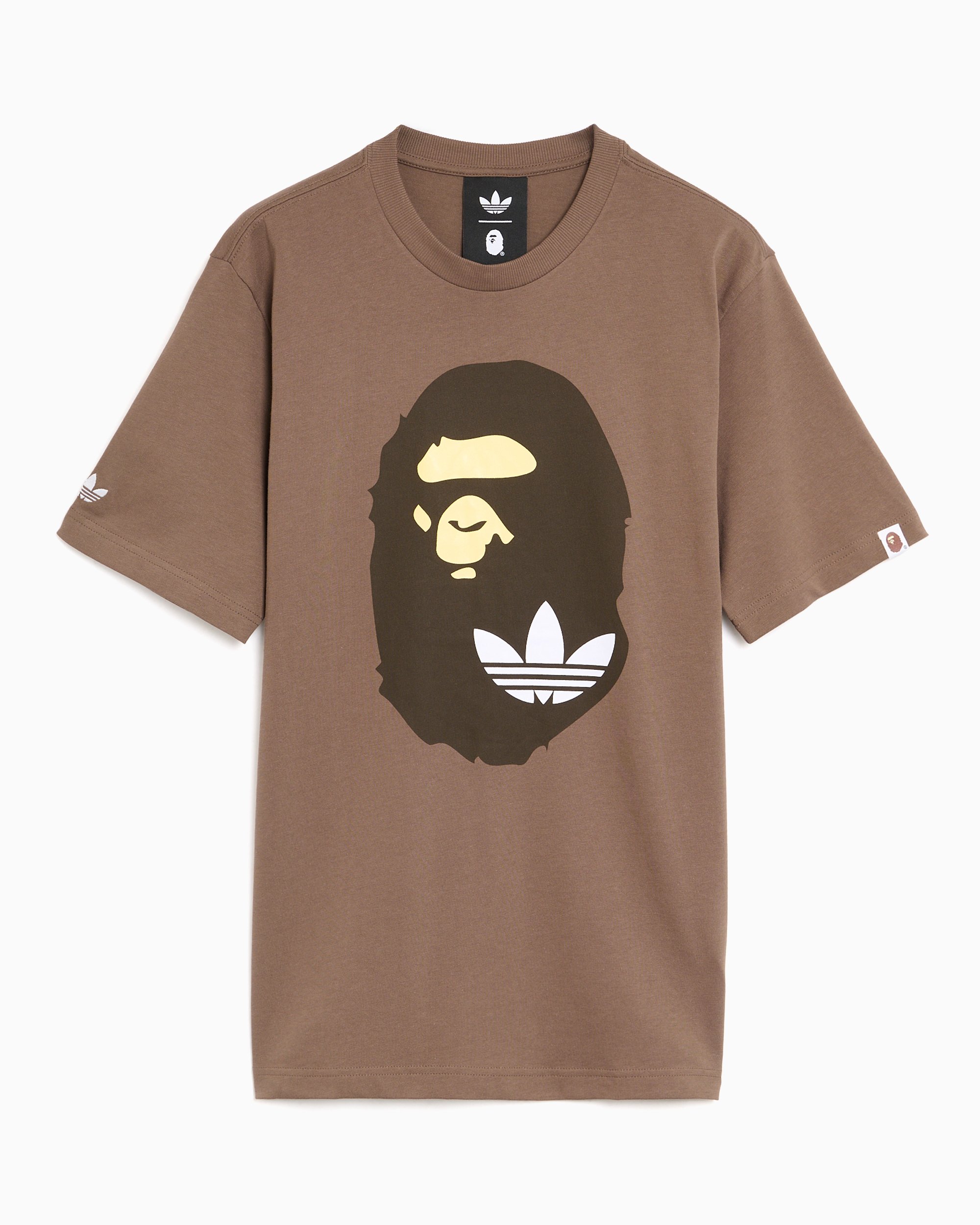 adidas Originals x BAPE Graphic Relaxed Men's T-Shirt Brown KF4915