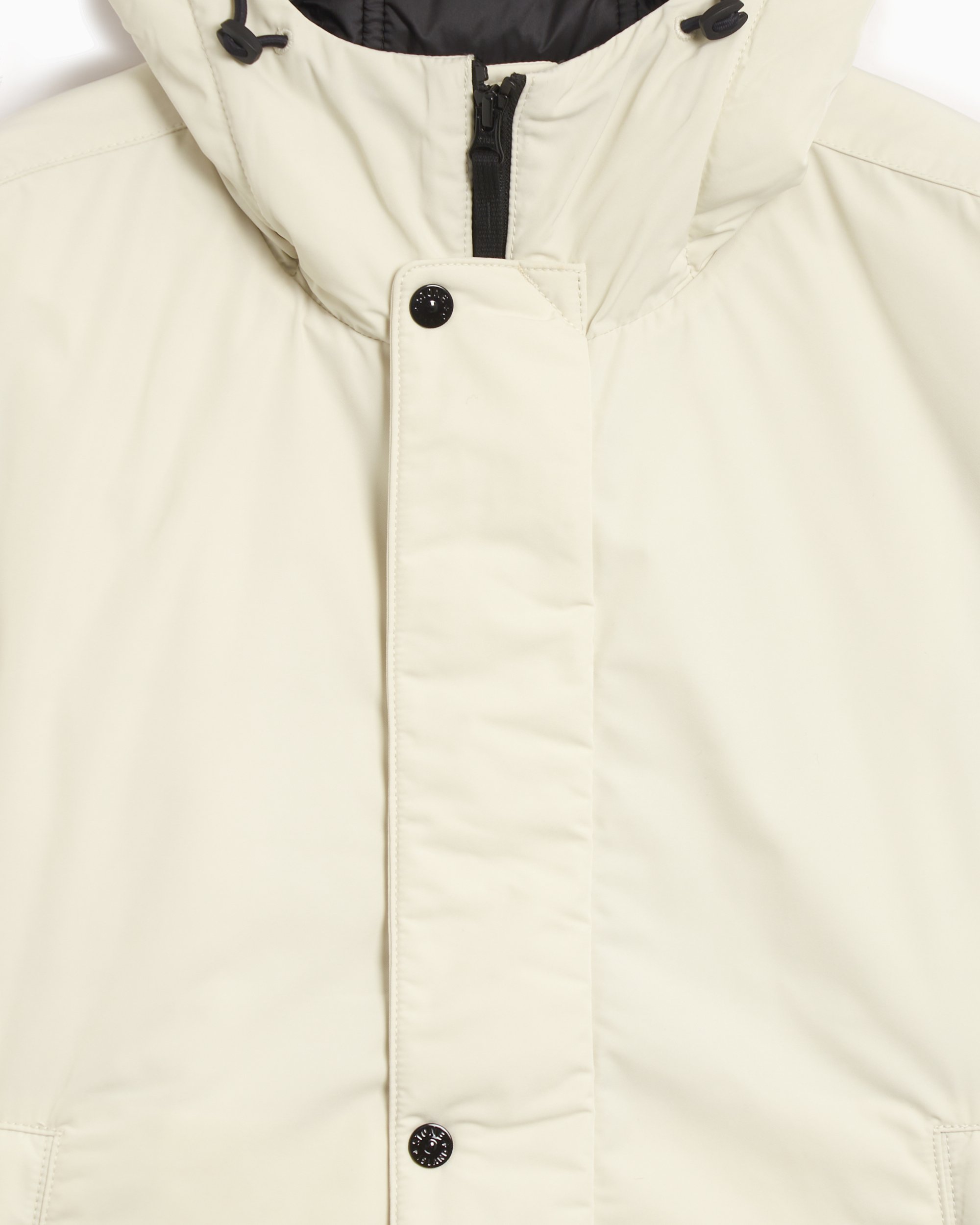 Stone island coat white discount