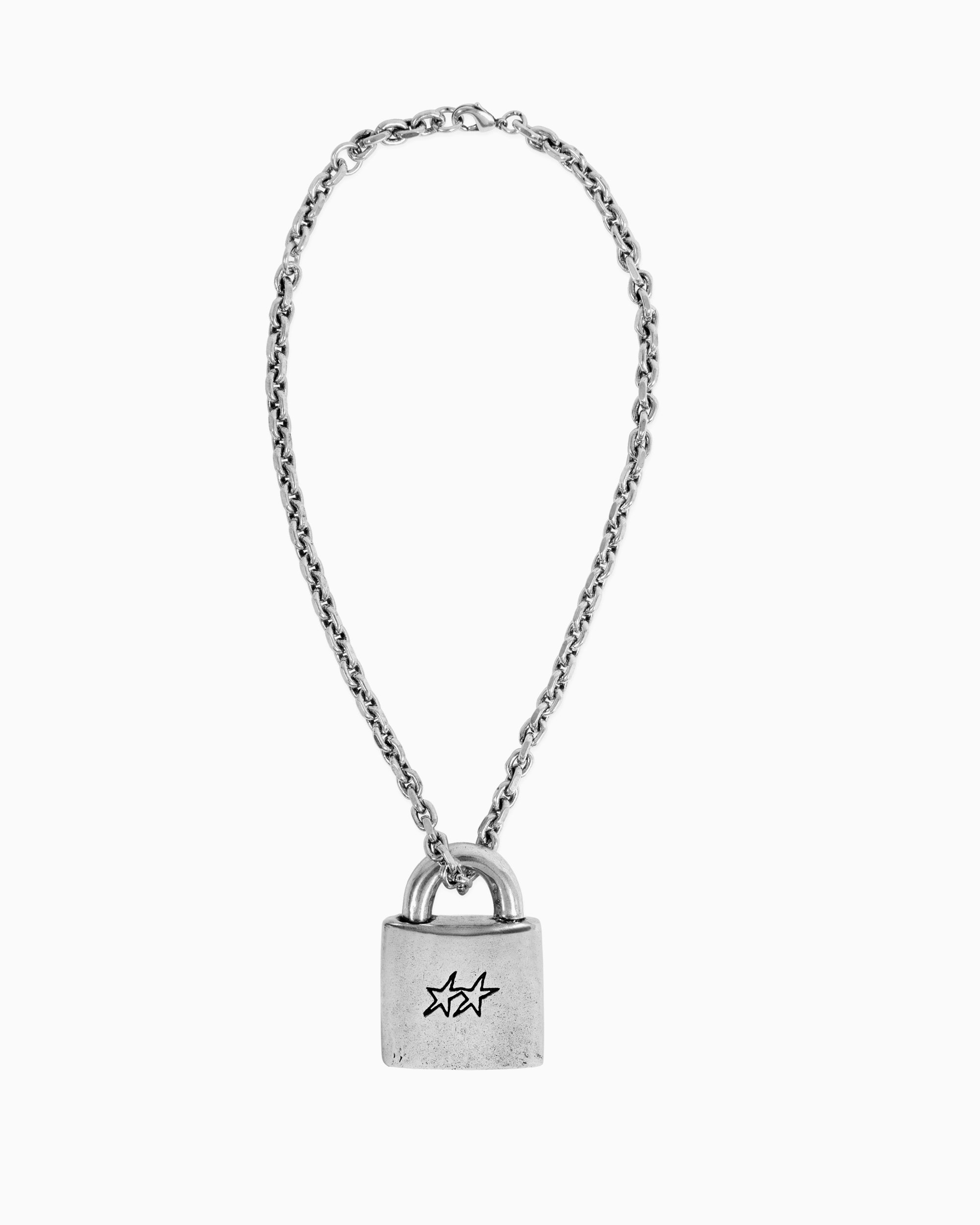 TwoJeys Icon Locker Necklace Unisex Jewelry Silver colored LOCK001