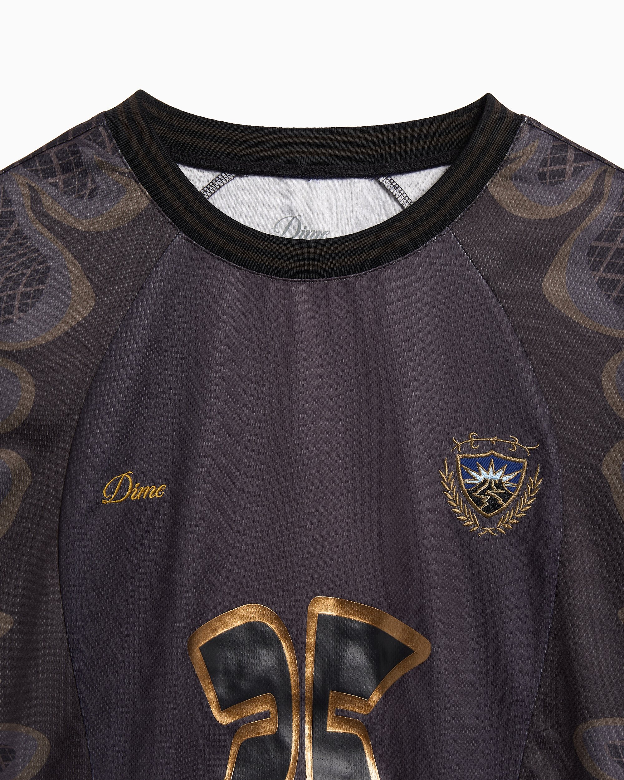 Dime MTL Holy Flame Graphic Men's Jersey T-Shirt Gray