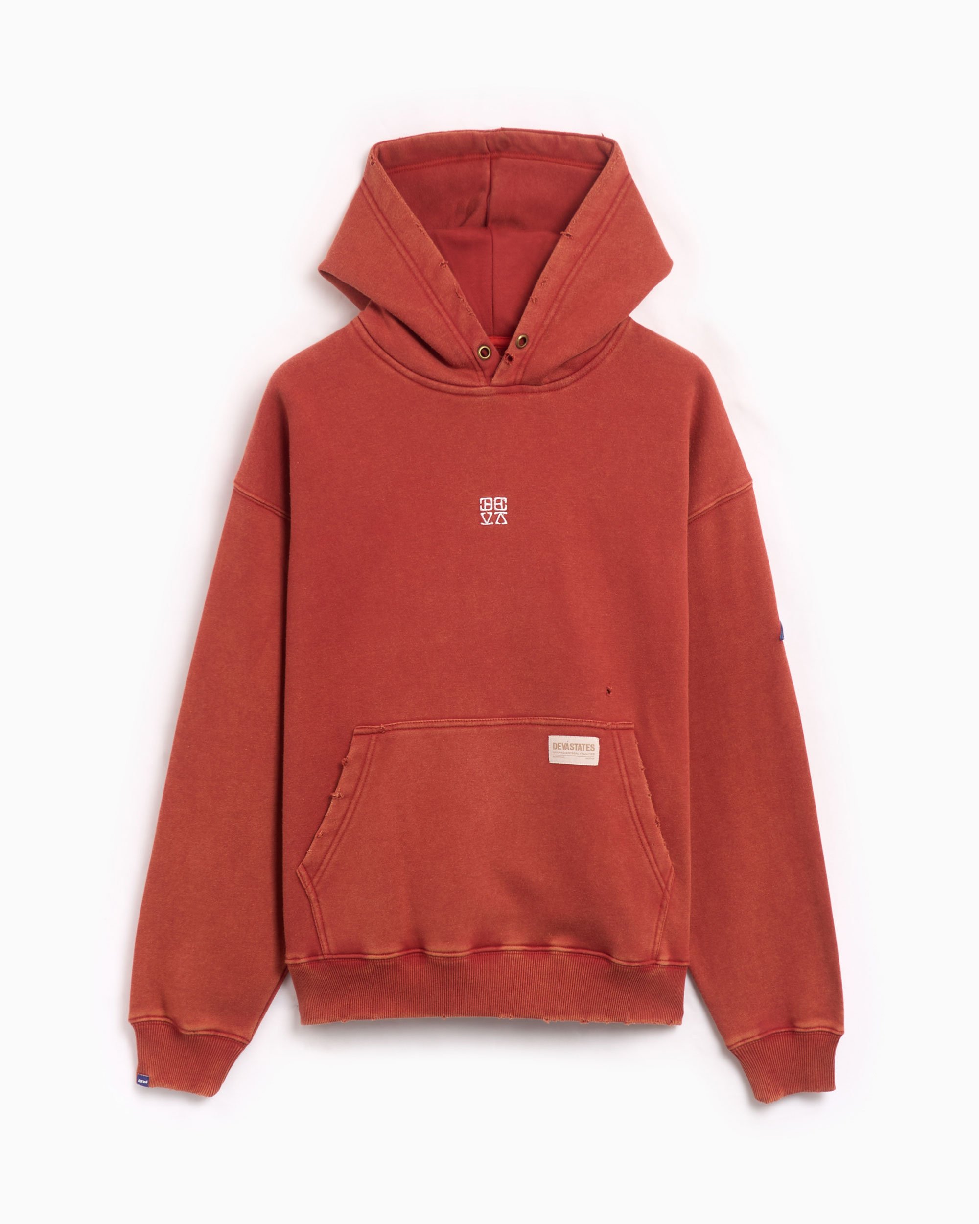 DEVA STATES Solar Men s Hoodie Red DSC1R201F24 FOOTDISTRICT