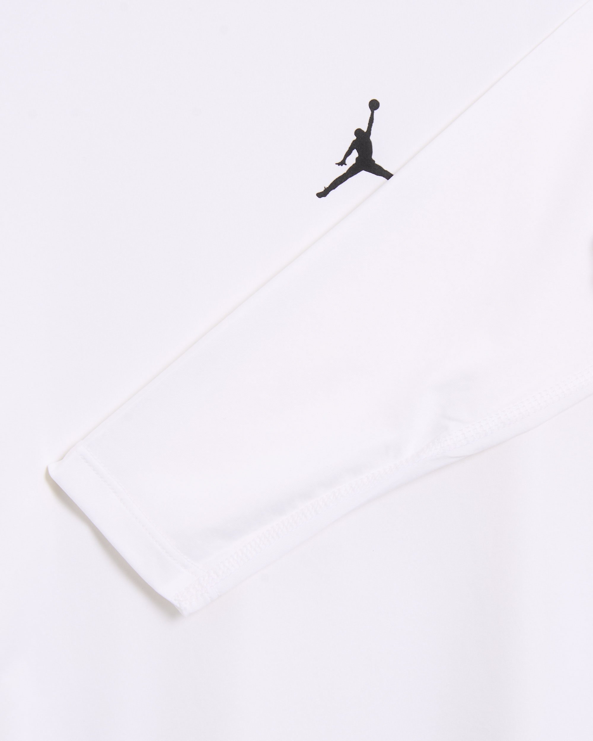 nike white long sleeve compression shirt