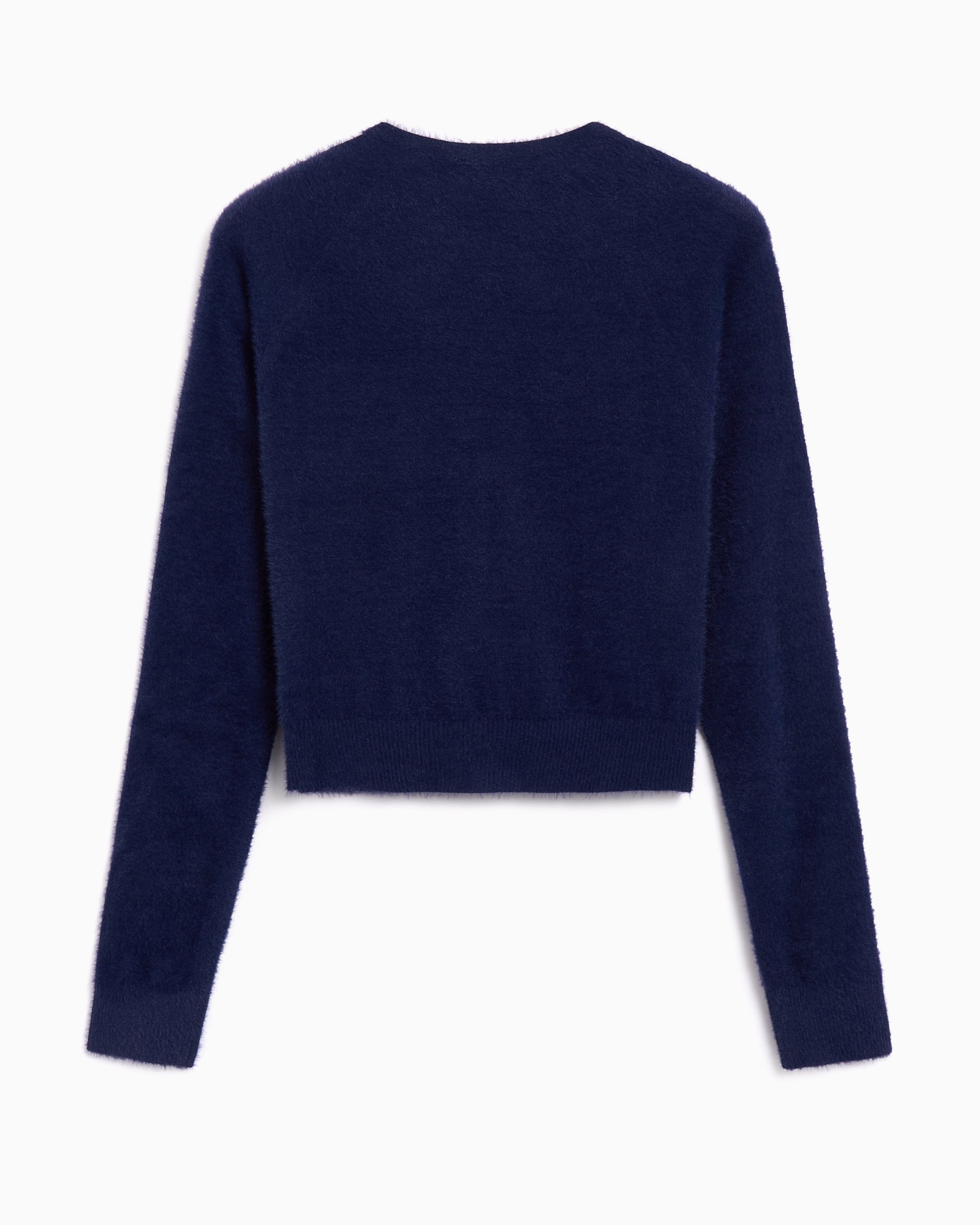 adidas Originals Fluffy Knitted Crop Women's Cardigan Blue