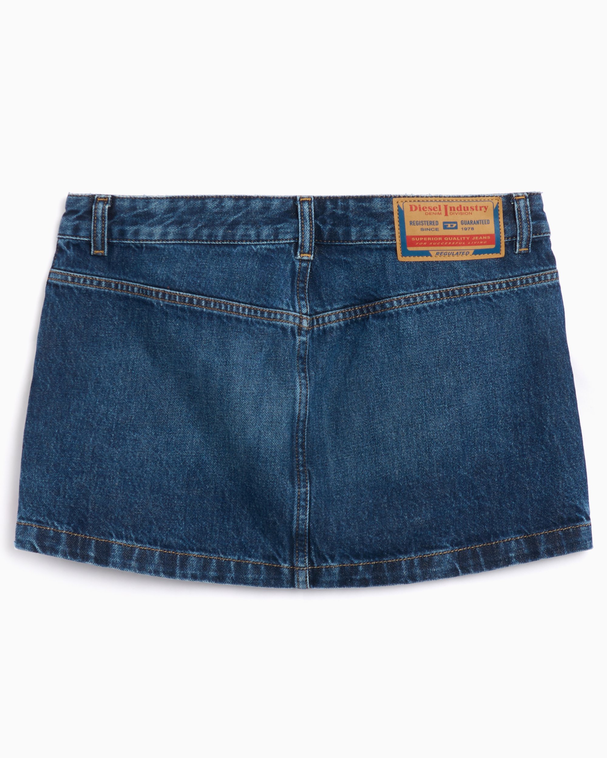 Diesel De-Ron Women's Denim Skirt Crop Women's Skirt Blue