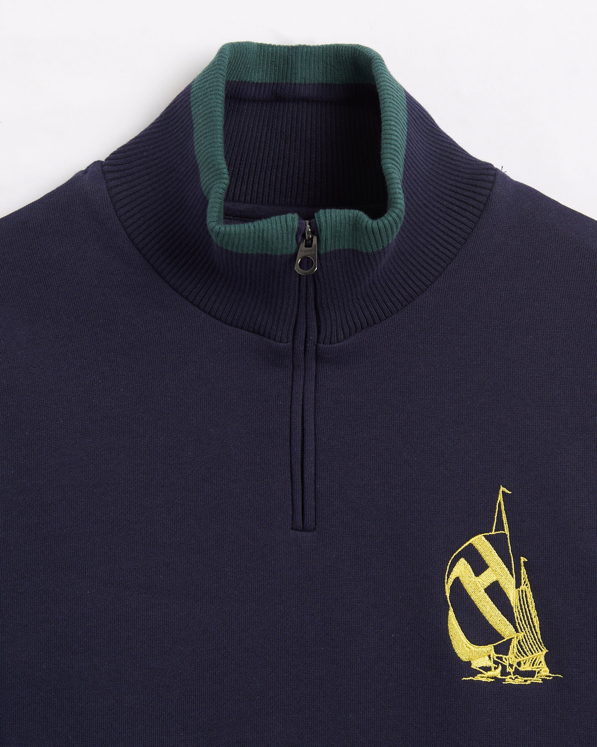 Helas. x NAUTICA Men s Quarter Zip Sweatshirt Blue A04SXD1SWTQTR01 FOOTDISTRICT
