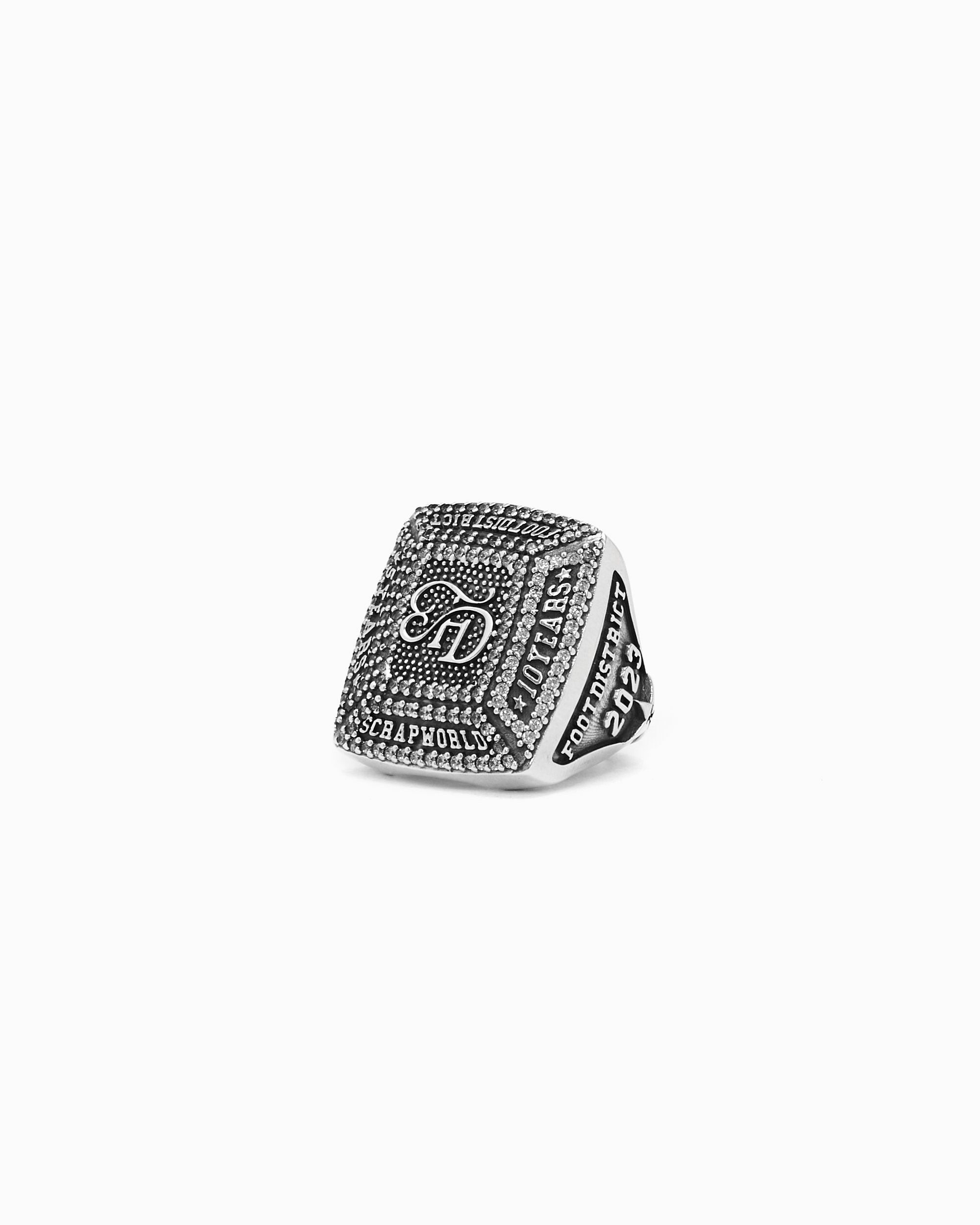FOOTDISTRICT x ScrapWorld Unisex Ring Silver colored