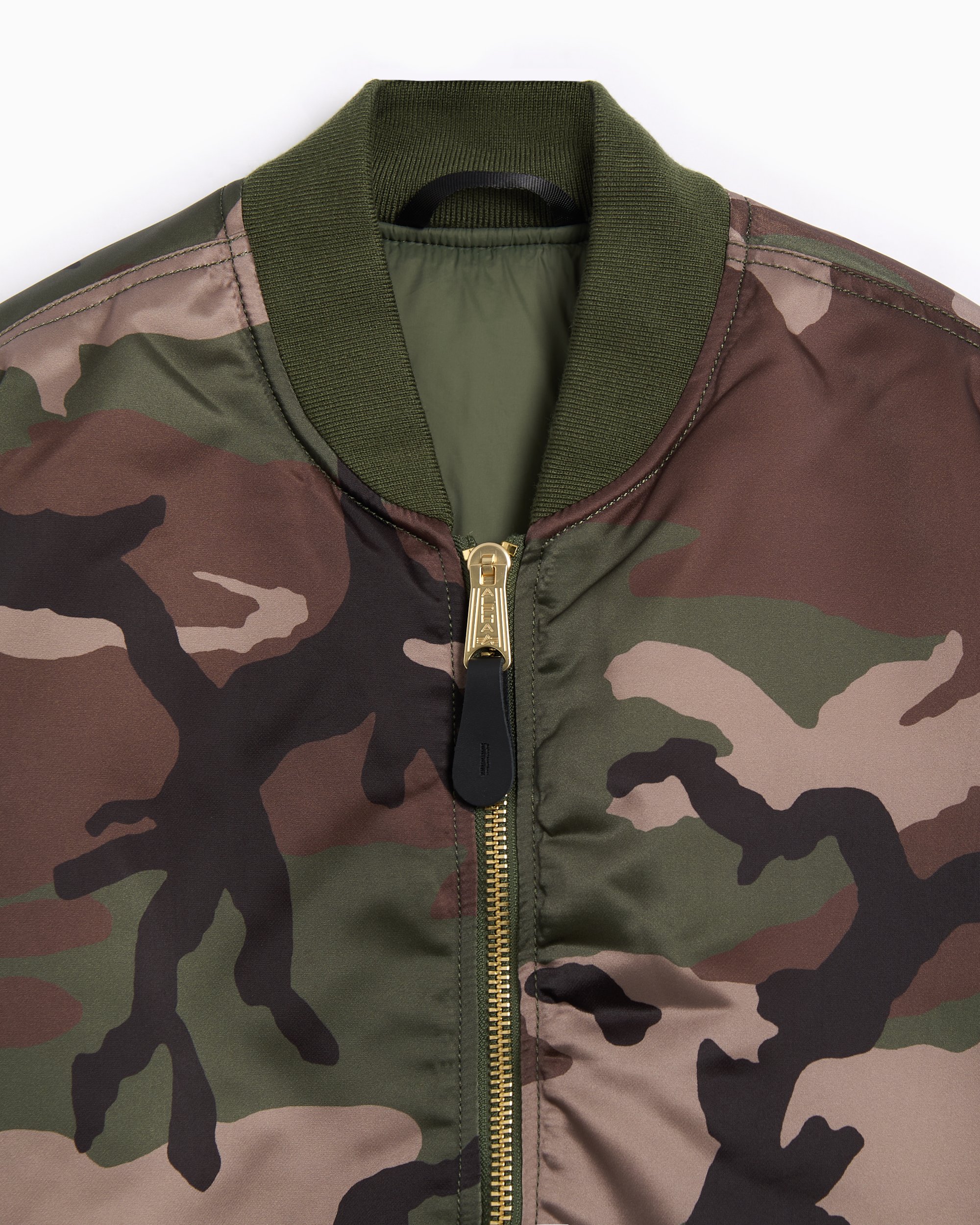 【ADRER】camouflage reversible MA-1 Alpha Industries MA-1 Reversible Camo Bomber Jacket | Sage Green