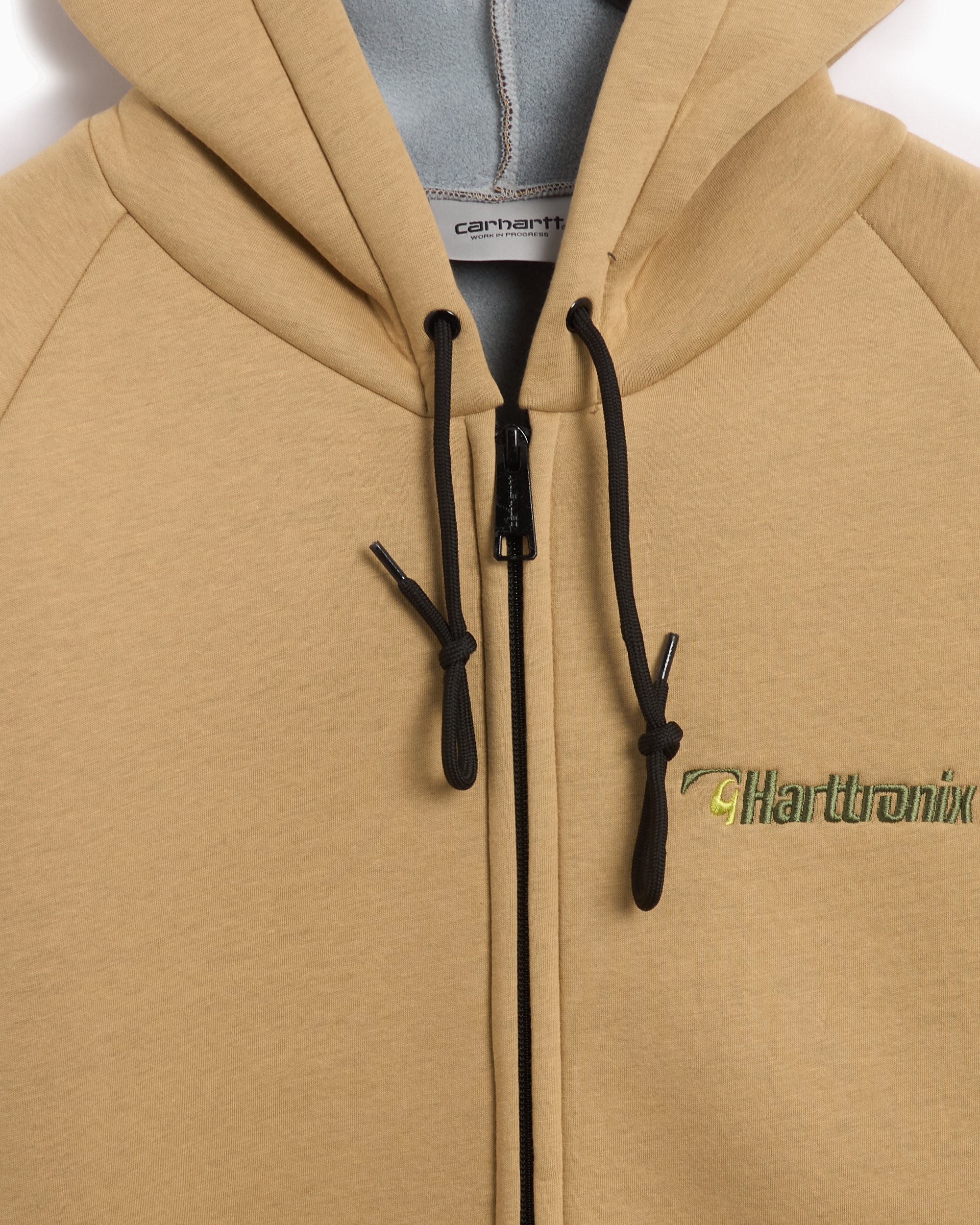 Carhartt WIP Harttronix Men's Car-Lux Zip Hoodie Beige I034454-10TXX |  FOOTDISTRICT
