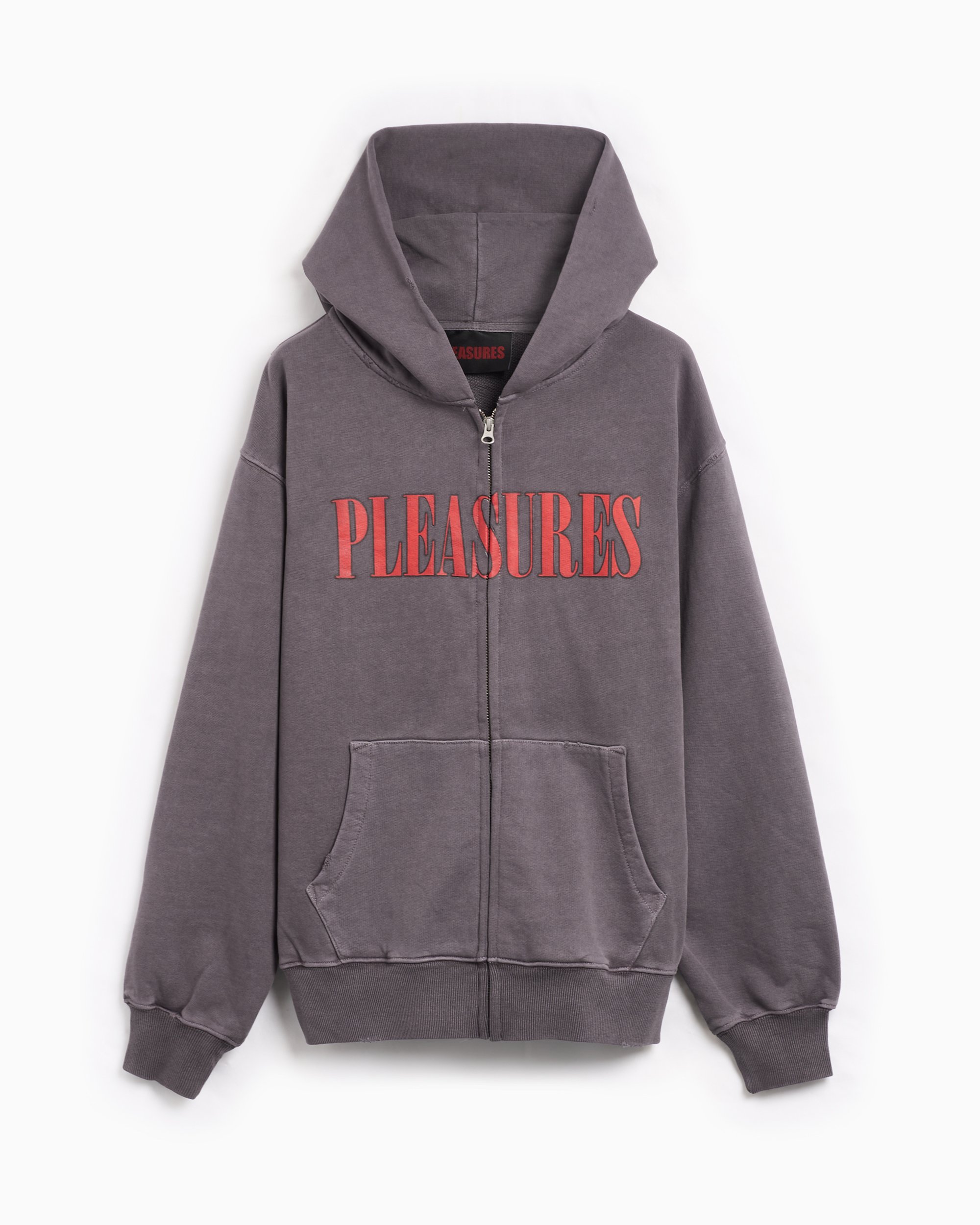 Pleasures Onyx Men s Zip Up Hoodie Schwarz P24SU011 BLACK FOOTDISTRICT