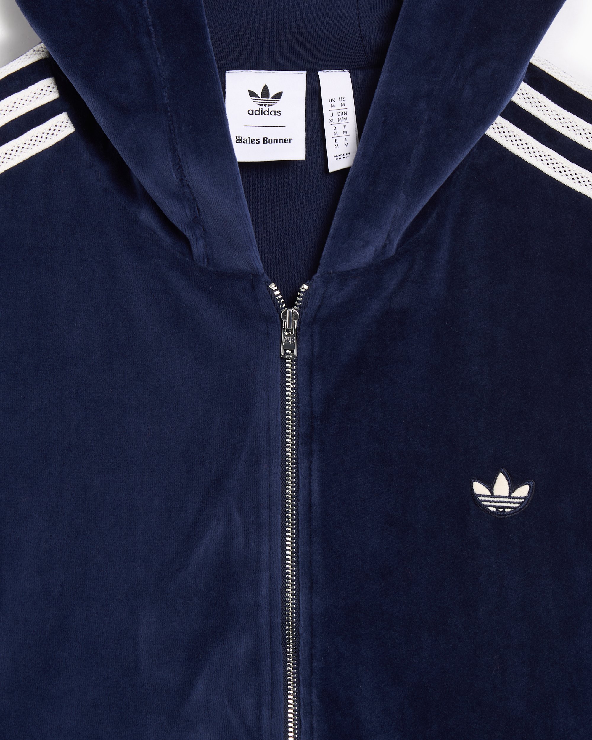 Track Jacket adidas Originals x Wales Bonner Velour per uomo Blu