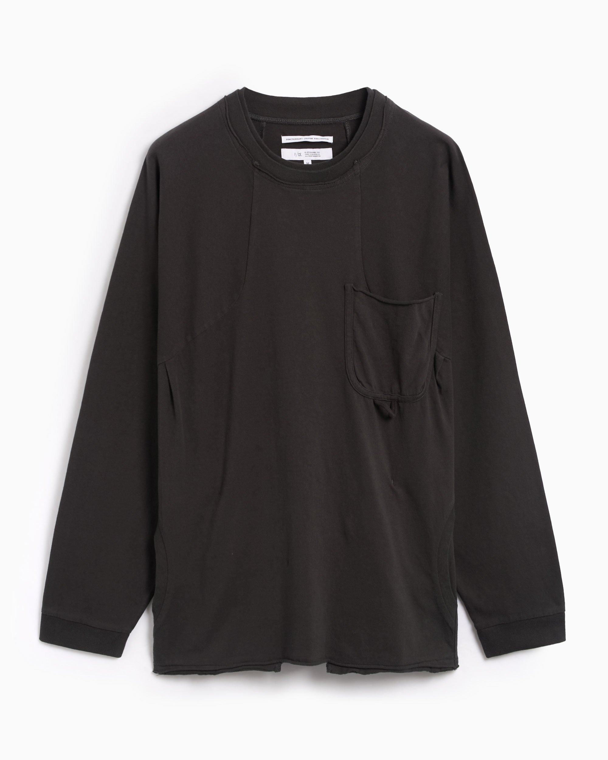 F/CE. Men's Pocket Long Sleeve T-Shirt Gray FSU14241U0002