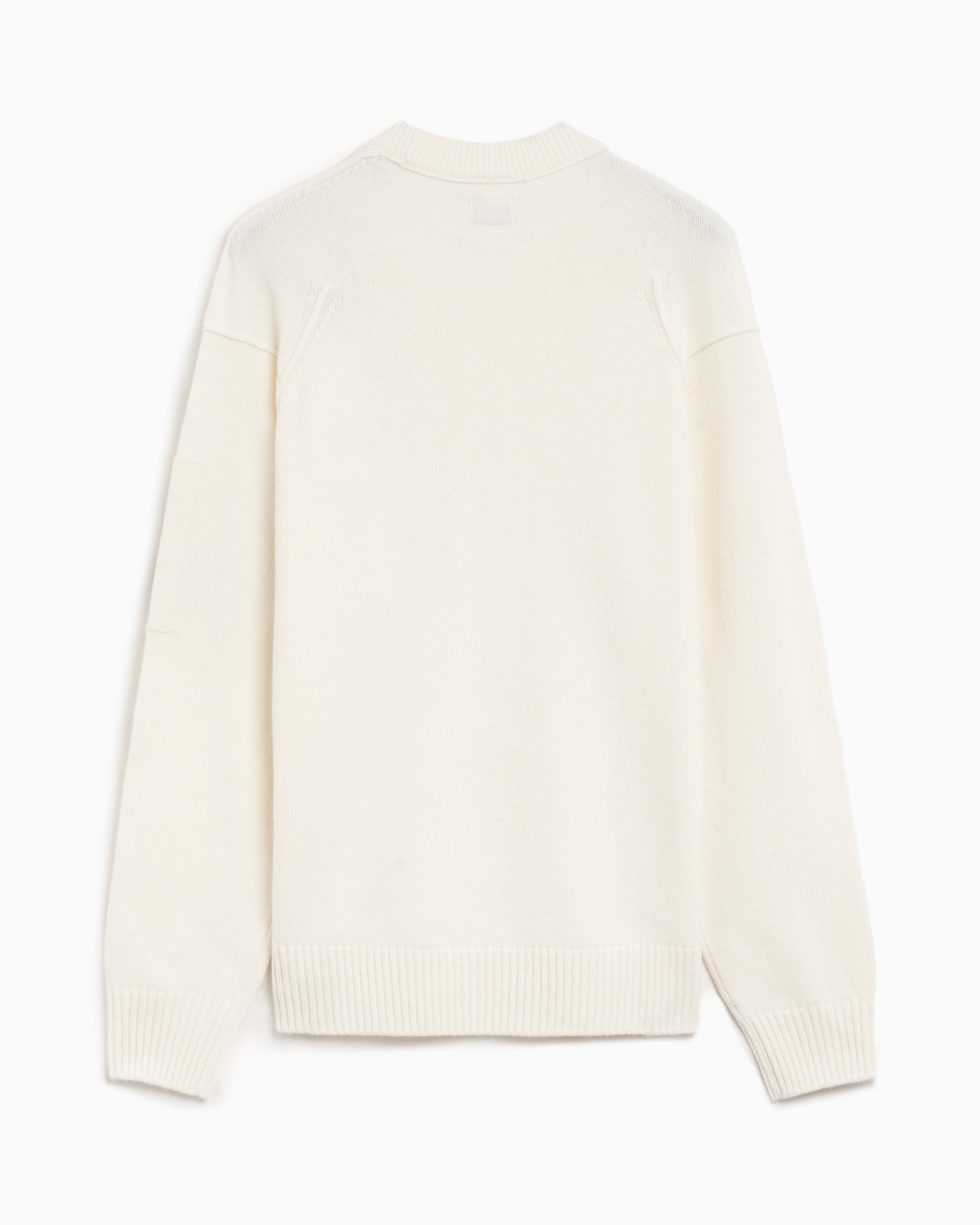 CP Company Men's Sweater Weiß 17CMKN047A110149A-103 | FOOTDISTRICT