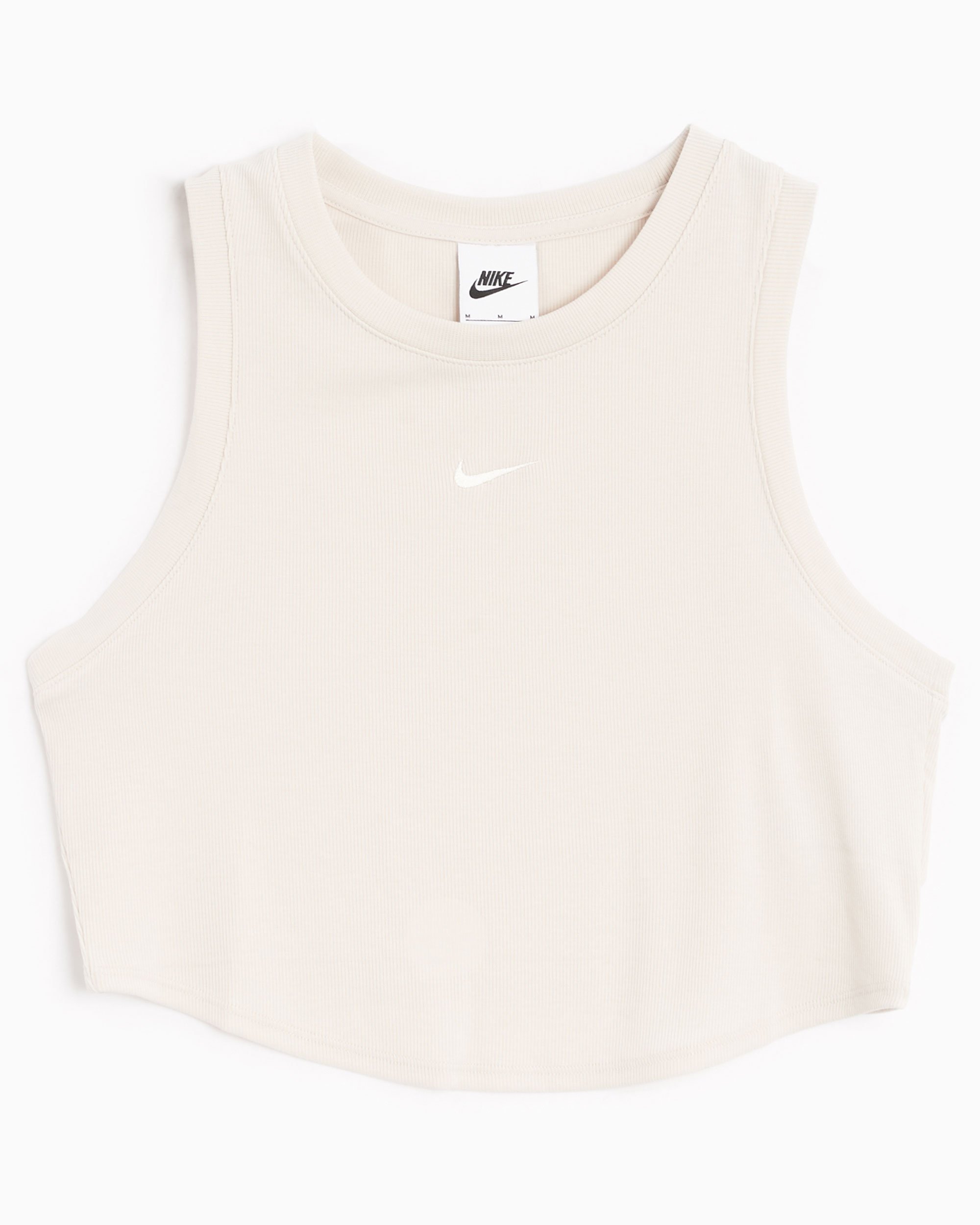 Nike Sportswear Essentials Women's Ribbed Tank Top Beige FB8279