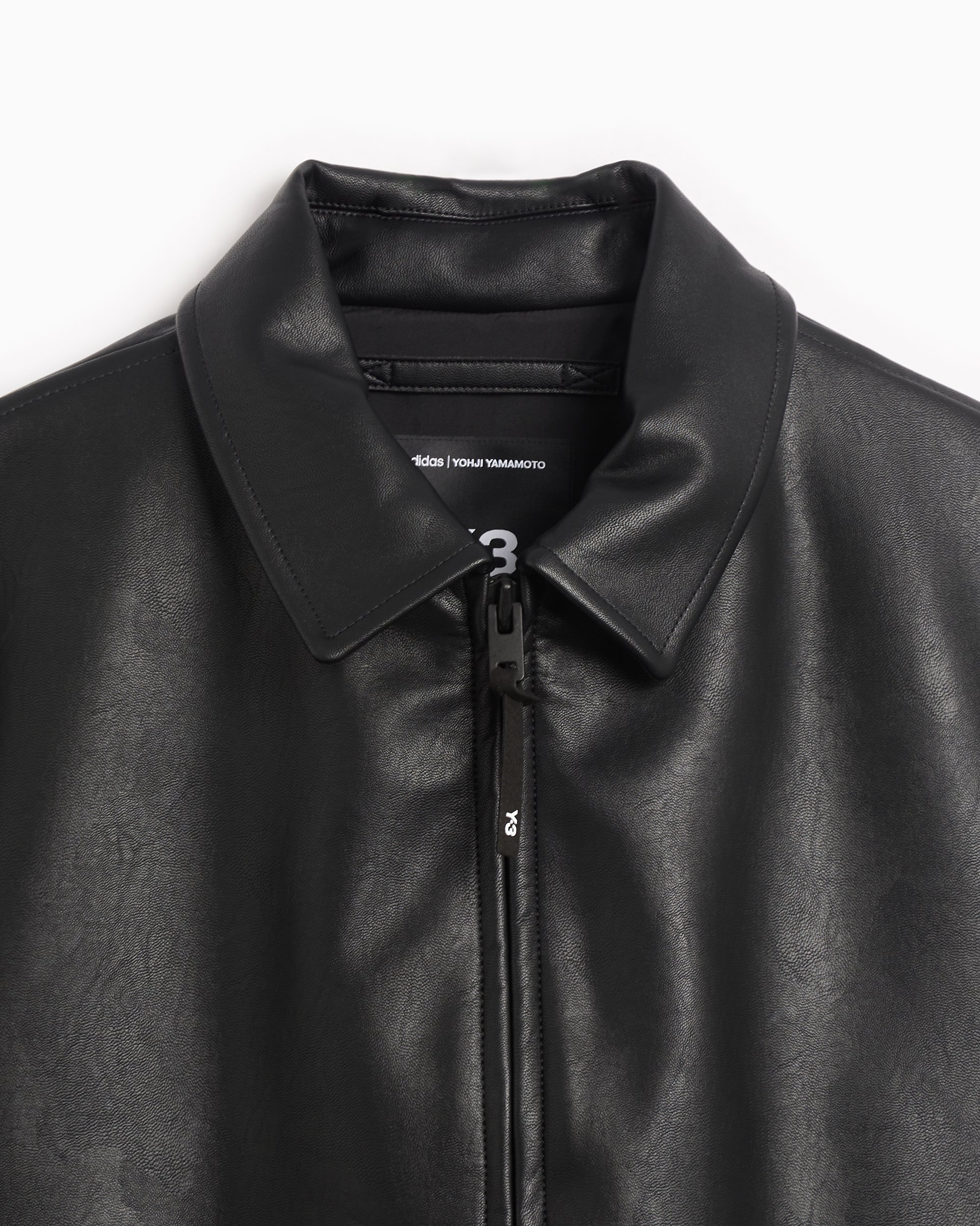 adidas Y 3 Men s Pleather Bomber Nero JD9795 FOOTDISTRICT