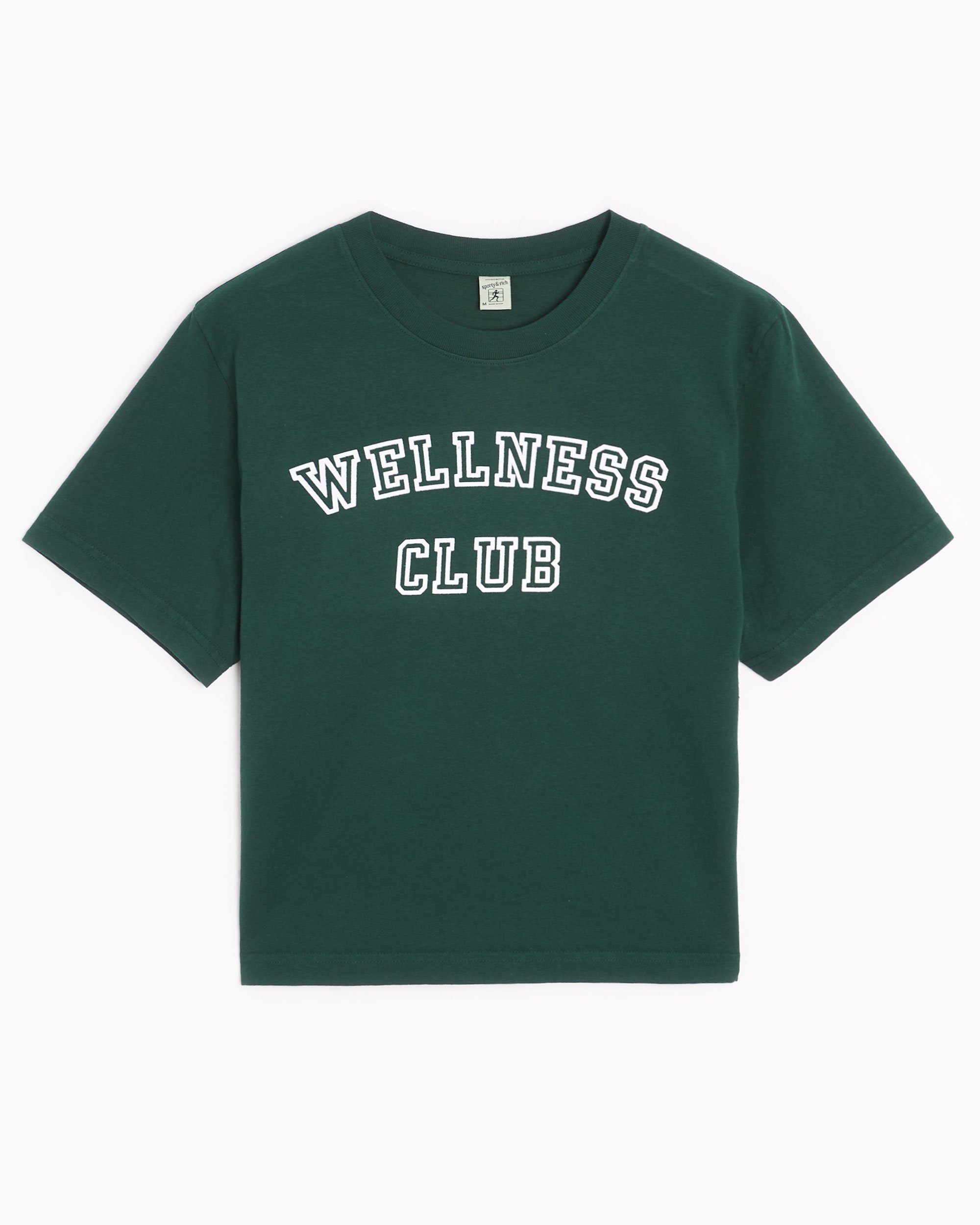 新品 Sporty & Rich Cropped T-Shirt S グリーン 新品 Sporty & Rich Cropped T-Shirt S グリーン
