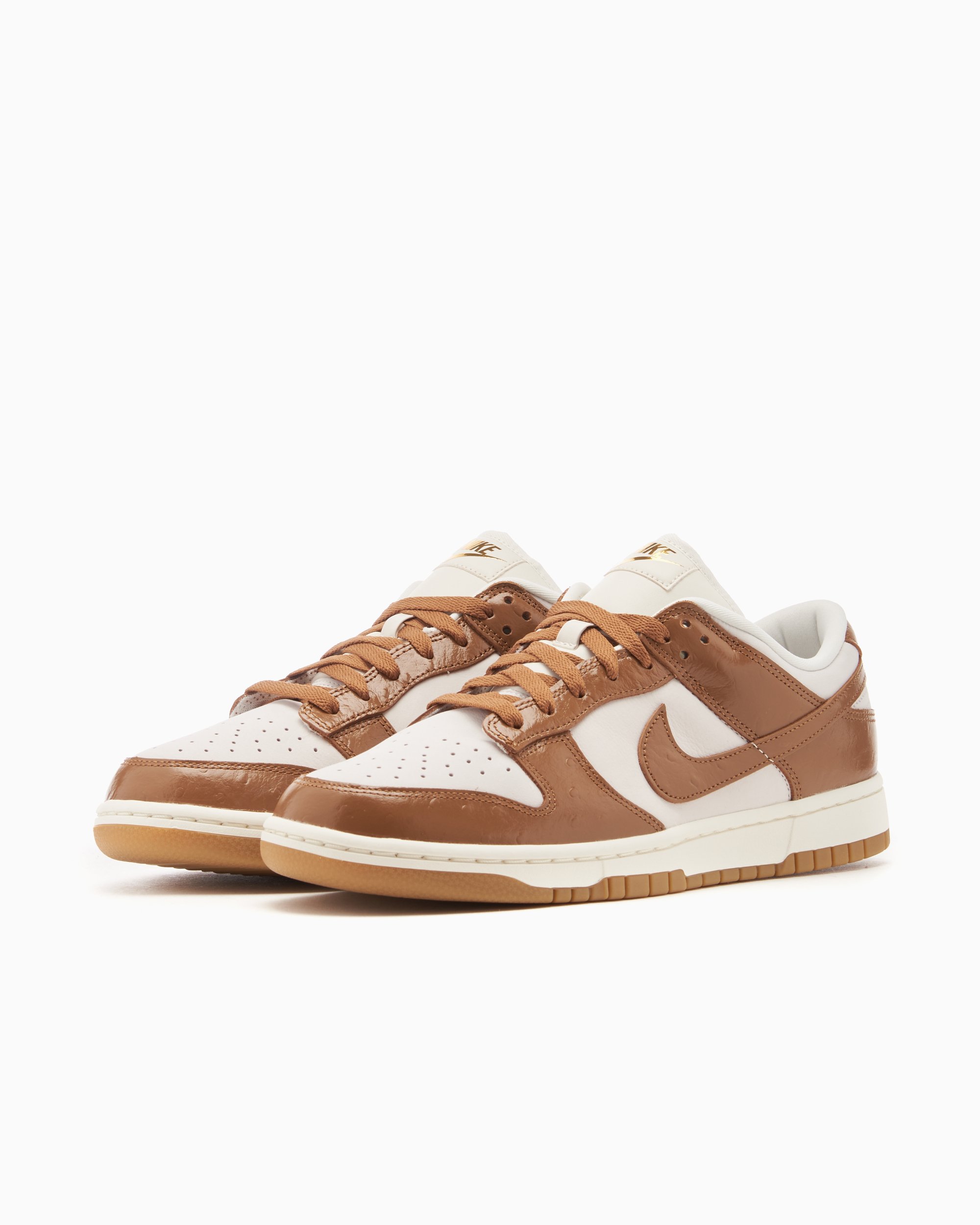 Nike dunk basse donna marrone sales