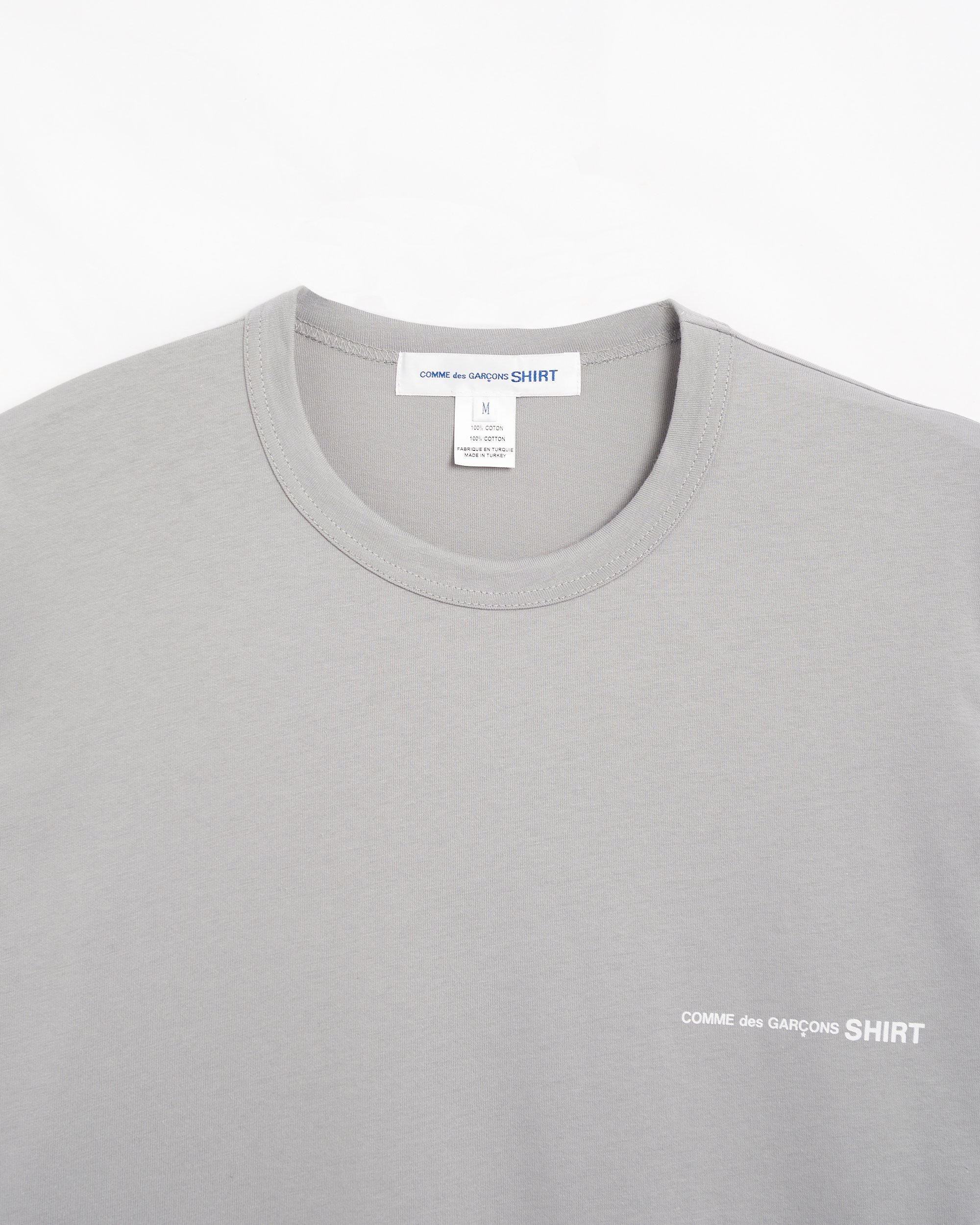 Comme Des Garçons Shirt Logo Men's Knit T-Shirt Gray FM-T026