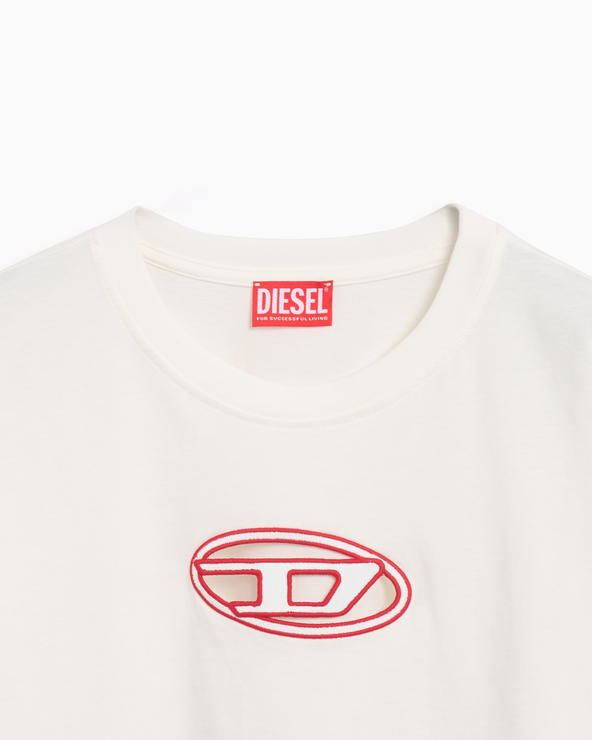 Diesel Crop Women's T-Shirt White A15096-0NIAX-141A