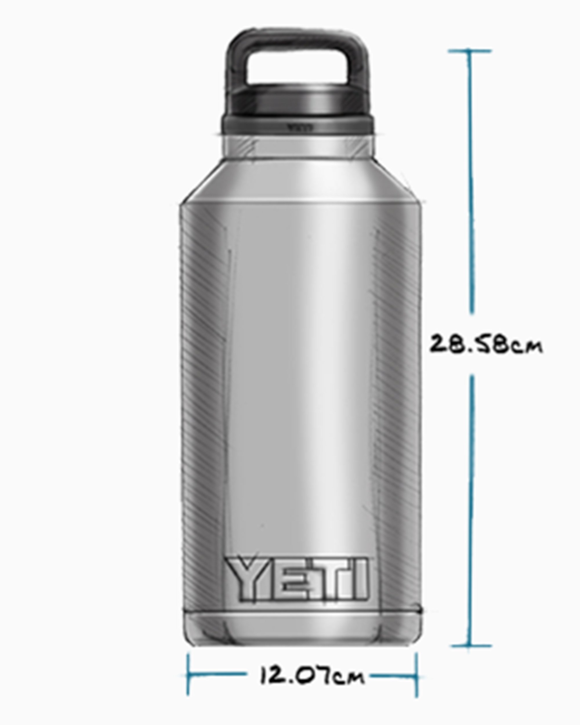 YETI Rambler 1893 ML Bottle Chug Blue SKU-0317-NVY