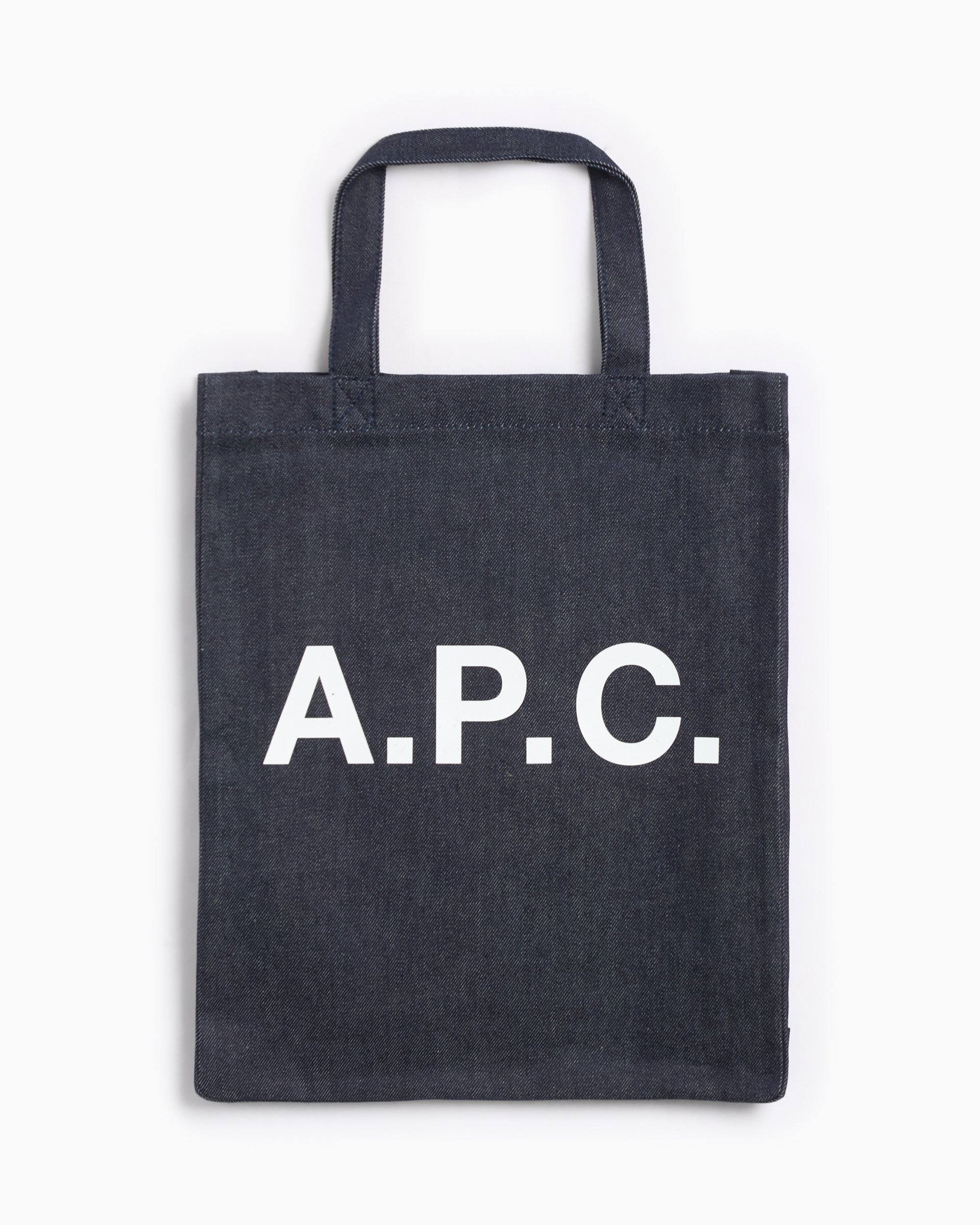 A.P.C. Lou Mini Anses Unisex Tote Bag Blau COCSX M61569 IAI FOOTDISTRICT